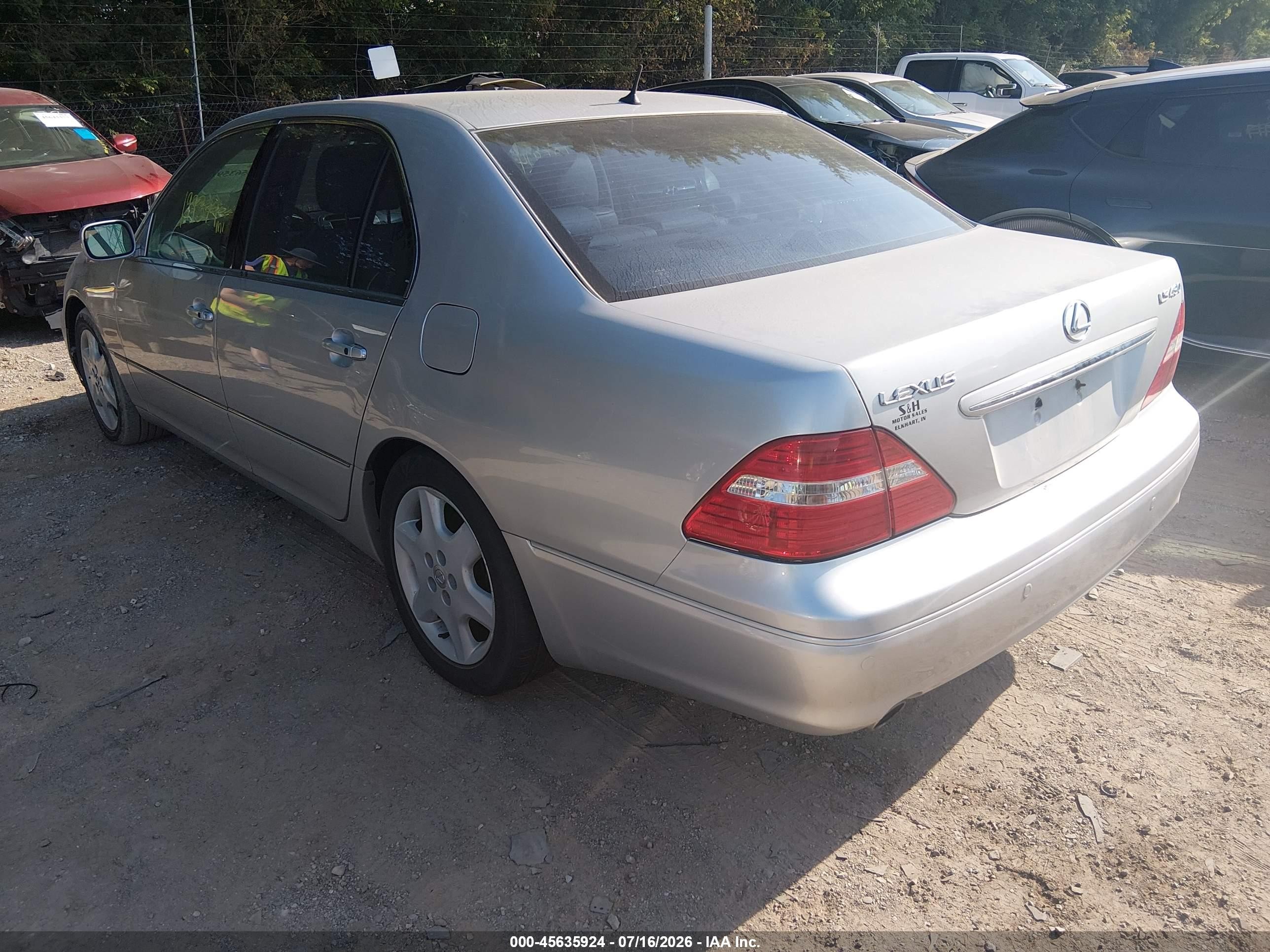 2004 Lexus Ls 430   Silver vin: JTHBN36F640137536