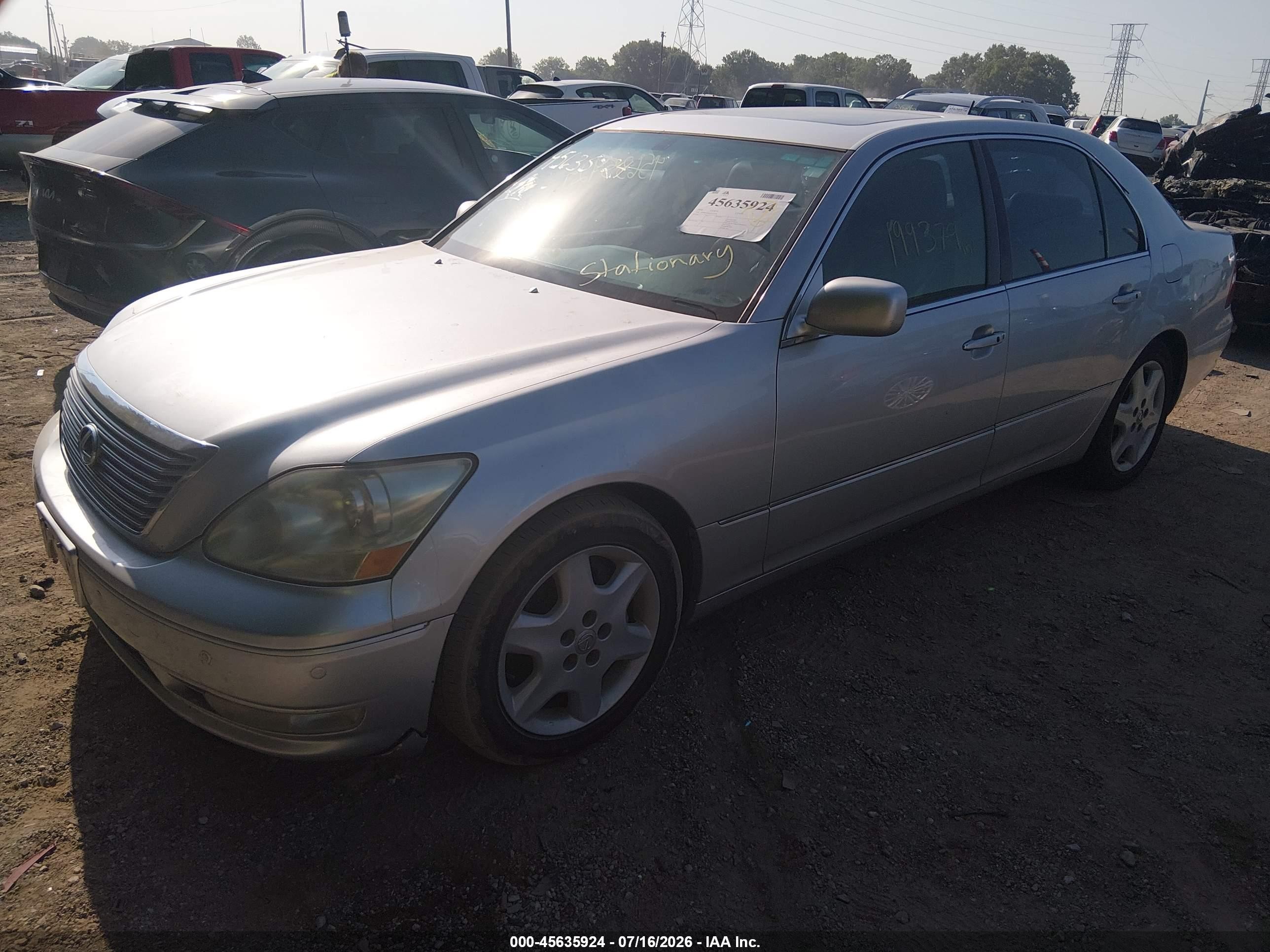 2004 Lexus Ls 430   Silver vin: JTHBN36F640137536
