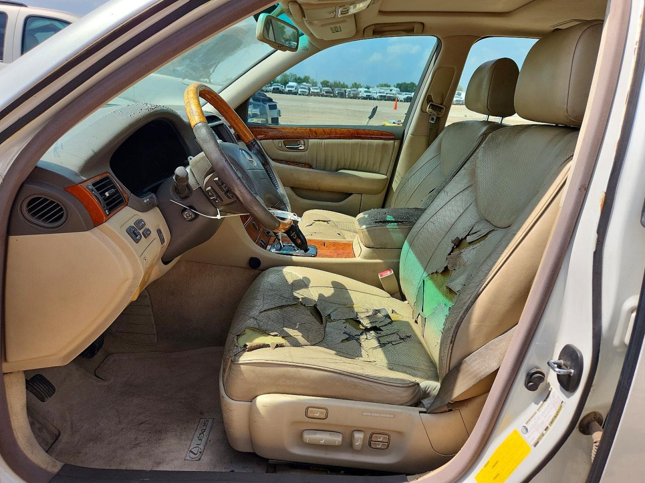 2004 Lexus Ls 430 White vin: JTHBN36F640162324