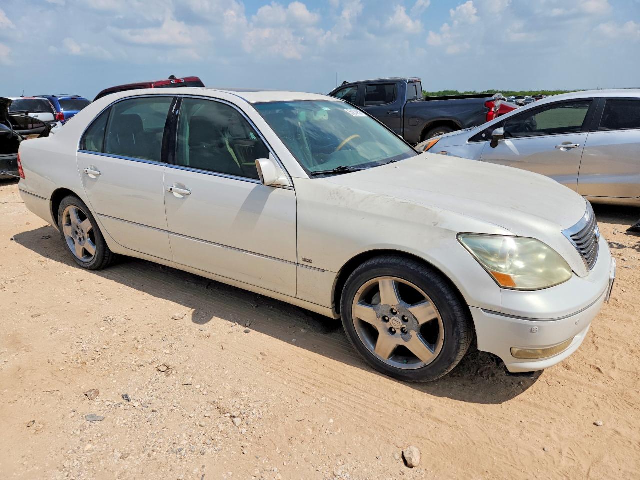 2004 Lexus Ls 430 White vin: JTHBN36F640162324