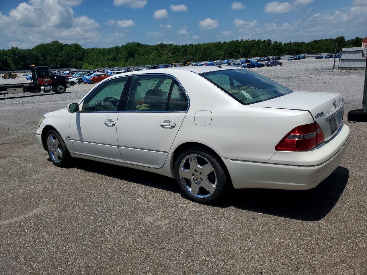 2005 Lexus Ls 430 White vin: JTHBN36F650178959