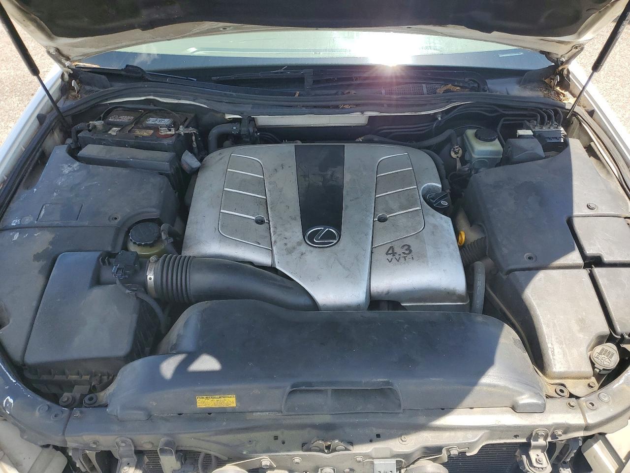 2005 Lexus Ls 430 White vin: JTHBN36F650178959