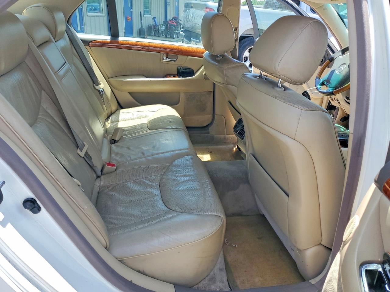 2005 Lexus Ls 430 White vin: JTHBN36F650178959