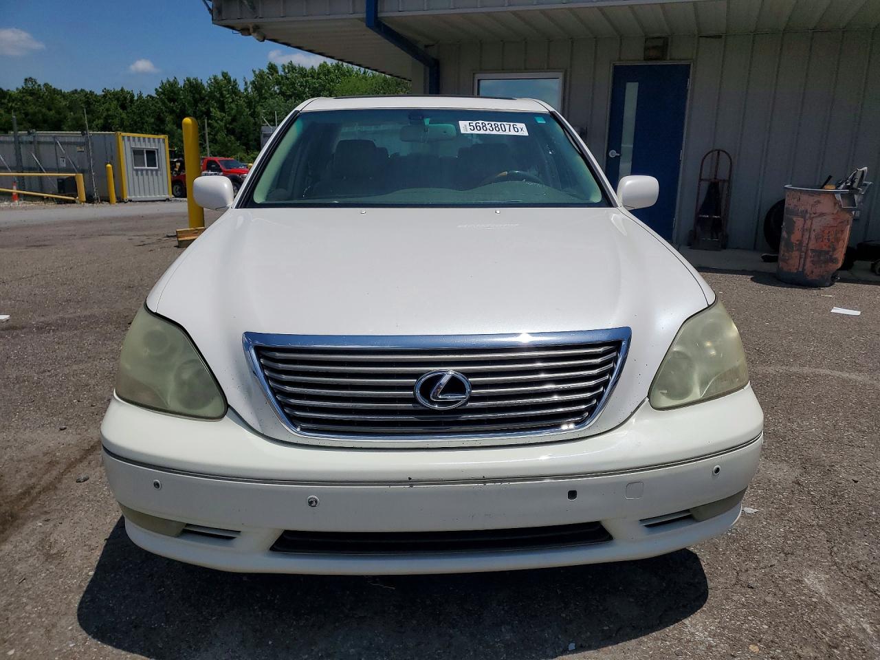 2005 Lexus Ls 430 White vin: JTHBN36F650178959