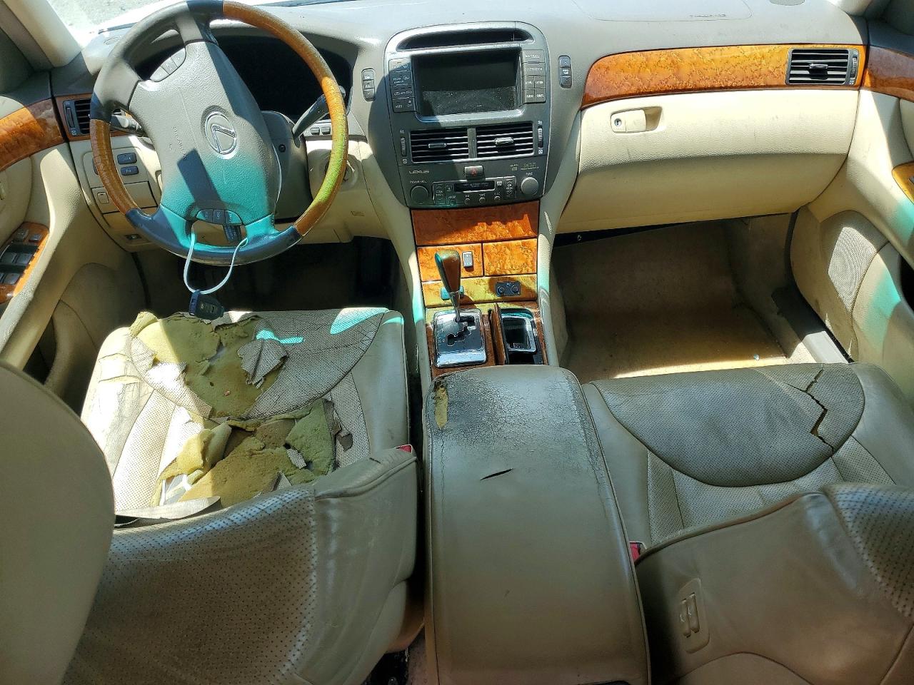 2005 Lexus Ls 430 White vin: JTHBN36F650178959