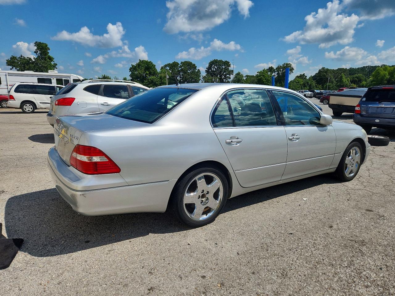 2005 Lexus Ls 430 Silver vin: JTHBN36F655002383