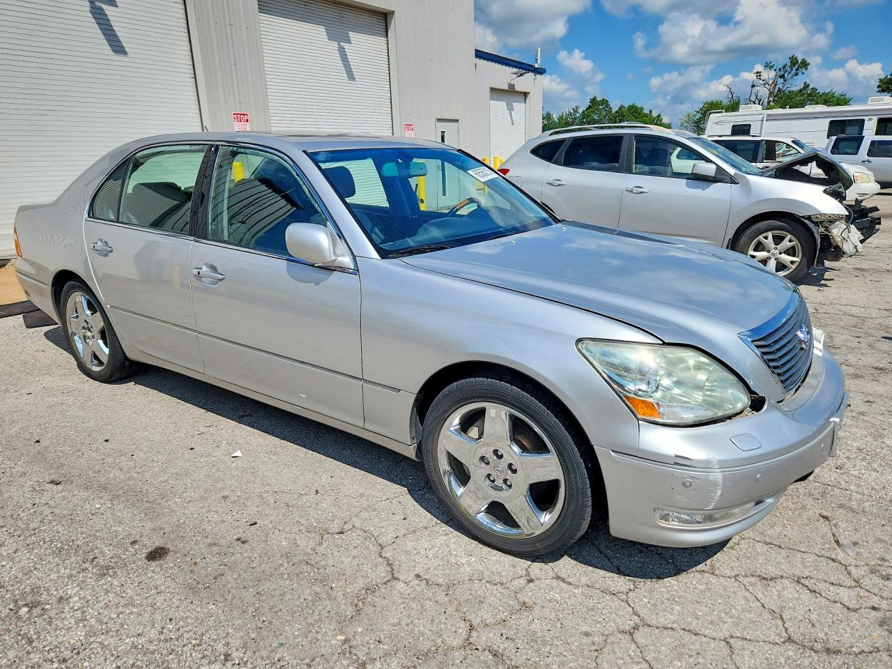 2005 Lexus Ls 430 Silver vin: JTHBN36F655002383