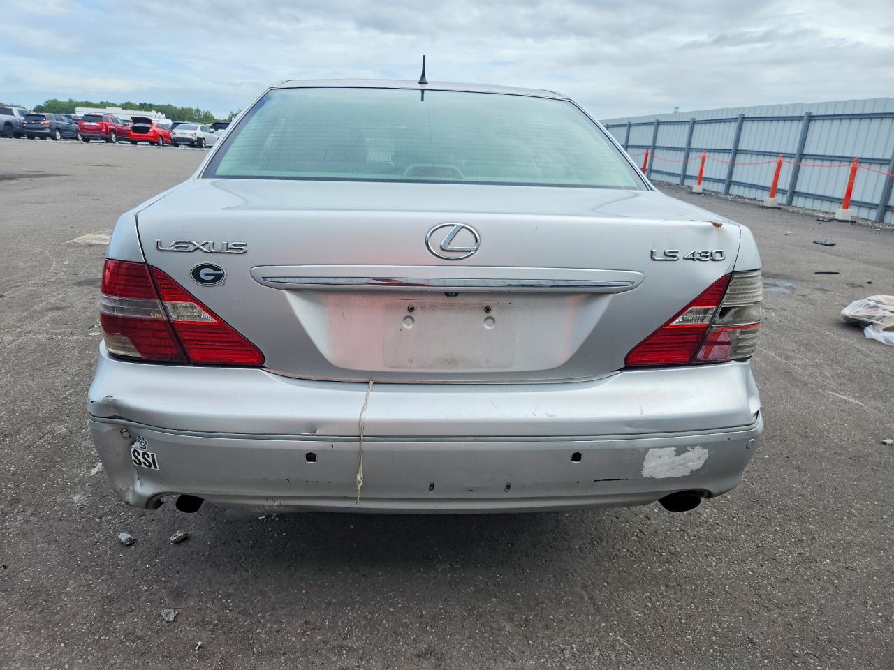2005 Lexus Ls 430 Silver vin: JTHBN36F655021368