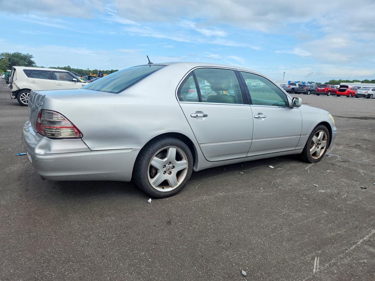 2005 Lexus Ls 430 Silver vin: JTHBN36F655021368