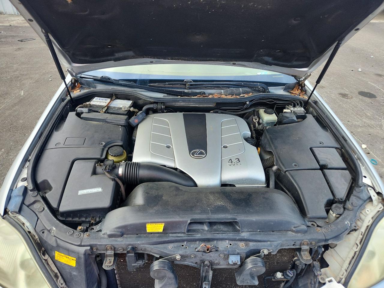 2005 Lexus Ls 430 Silver vin: JTHBN36F655021368