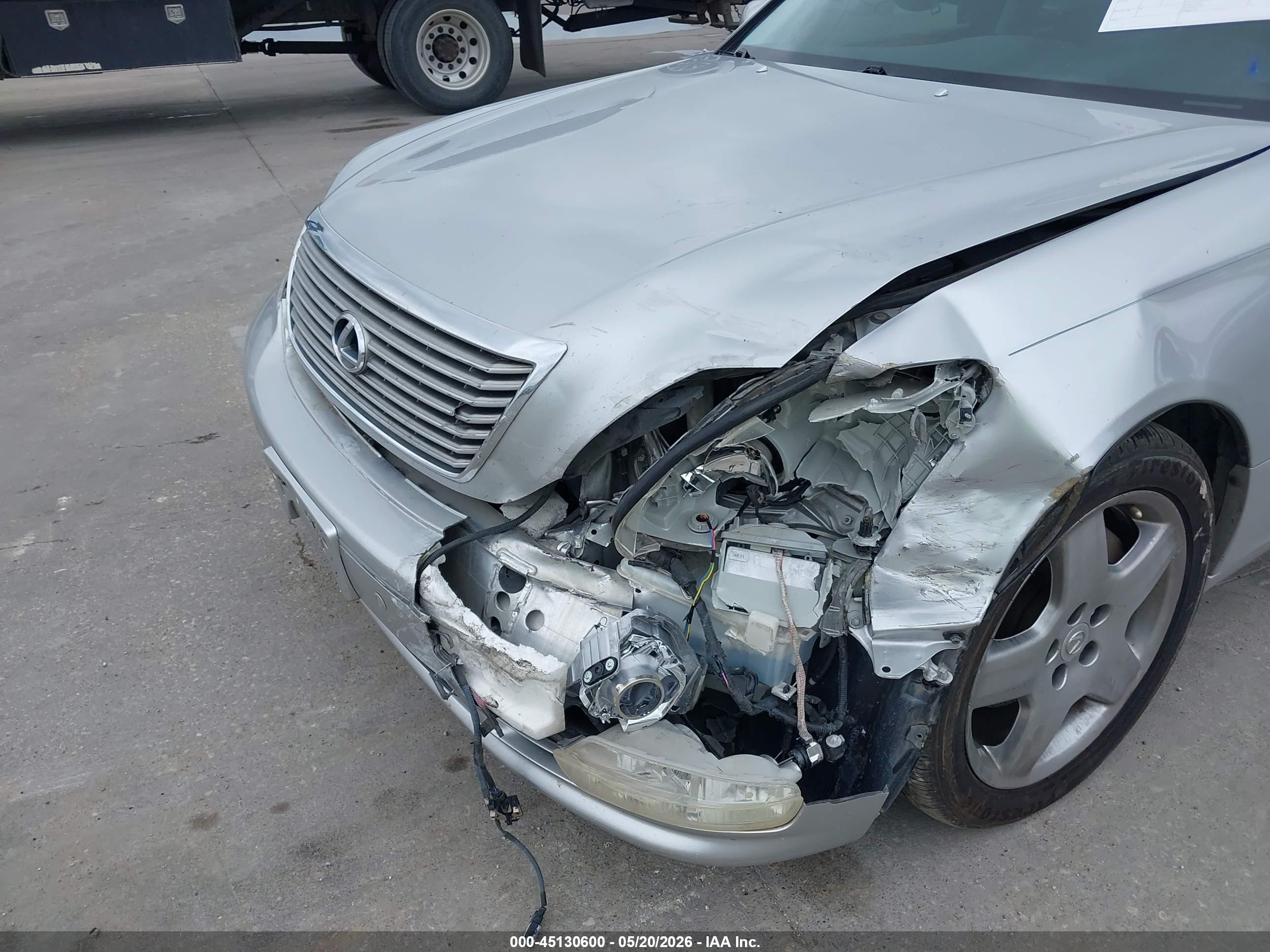 2006 Lexus Ls 430 Silver vin: JTHBN36F665050418