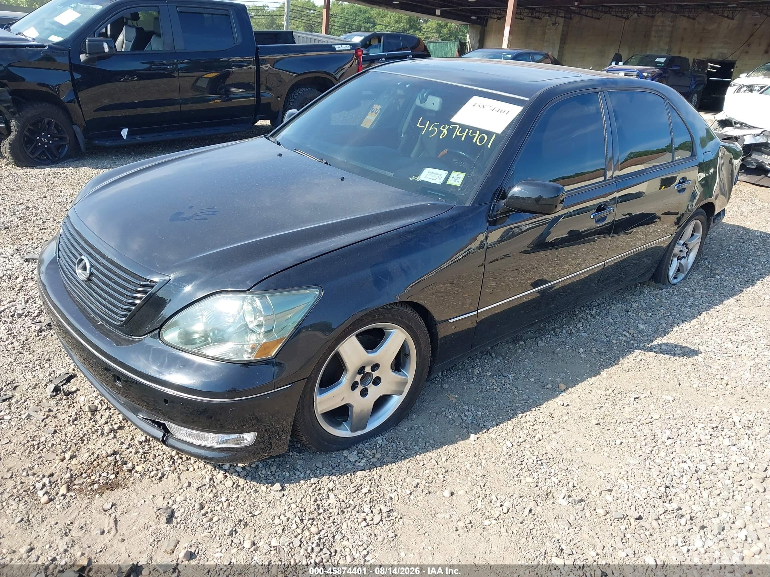 2006 Lexus Ls 430   Black vin: JTHBN36F665050614