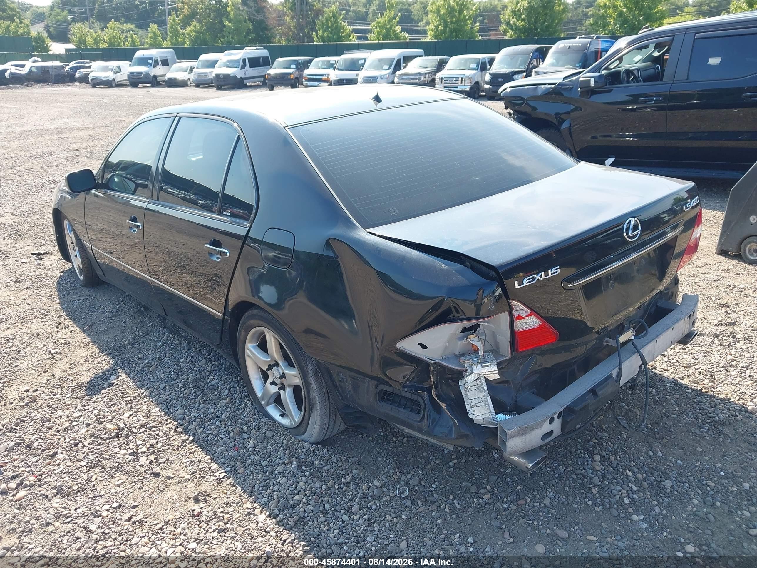 2006 Lexus Ls 430   Black vin: JTHBN36F665050614