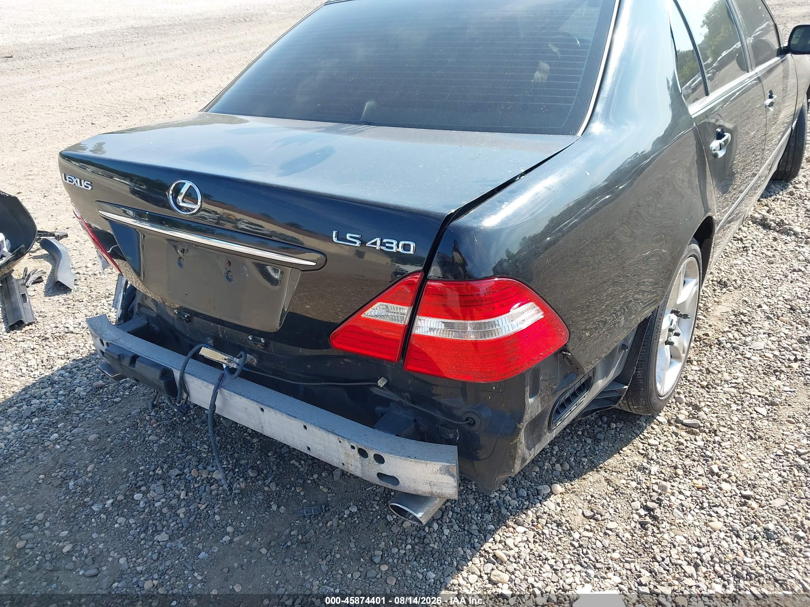 2006 Lexus Ls 430   Black vin: JTHBN36F665050614