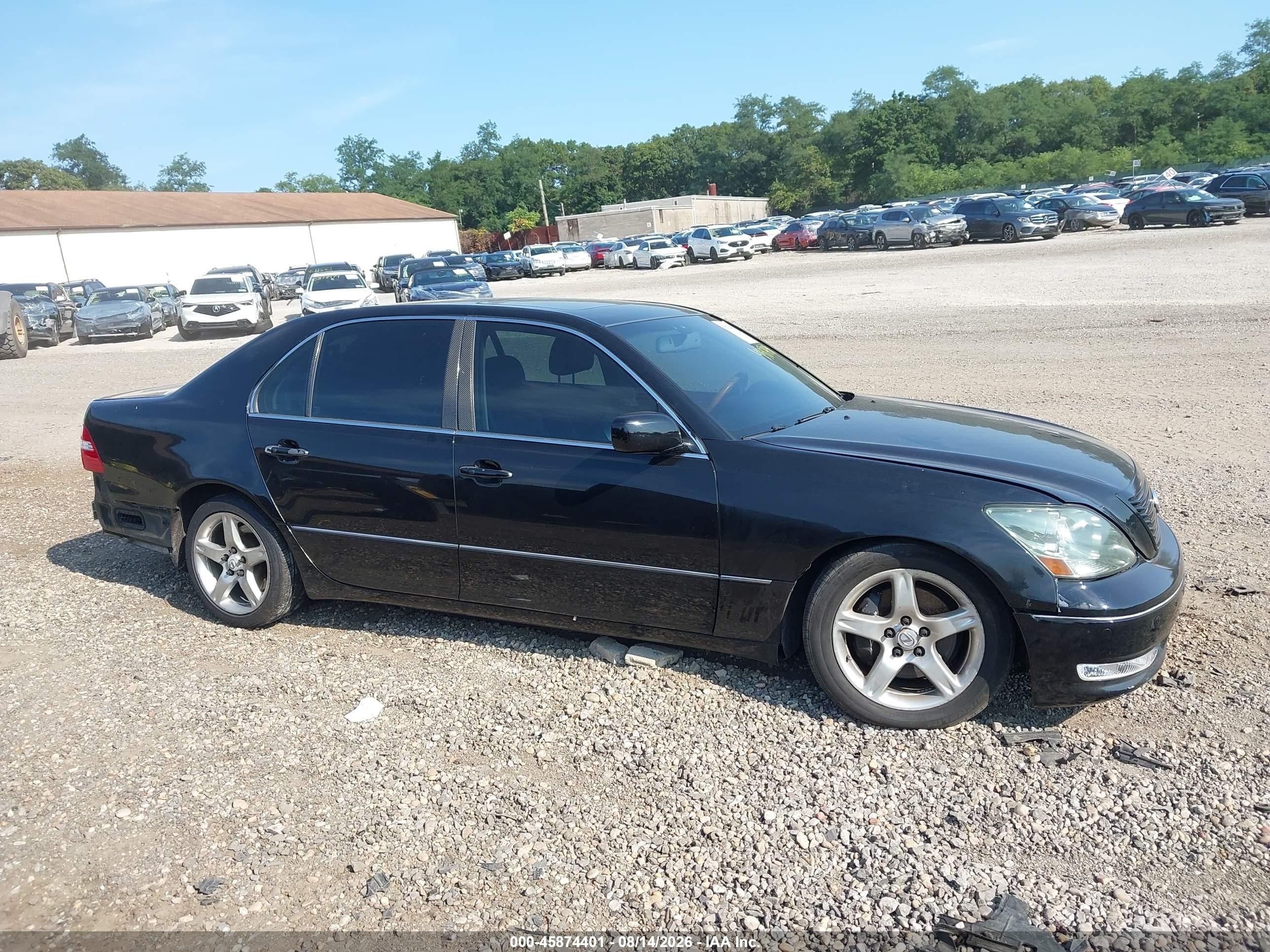 2006 Lexus Ls 430   Black vin: JTHBN36F665050614