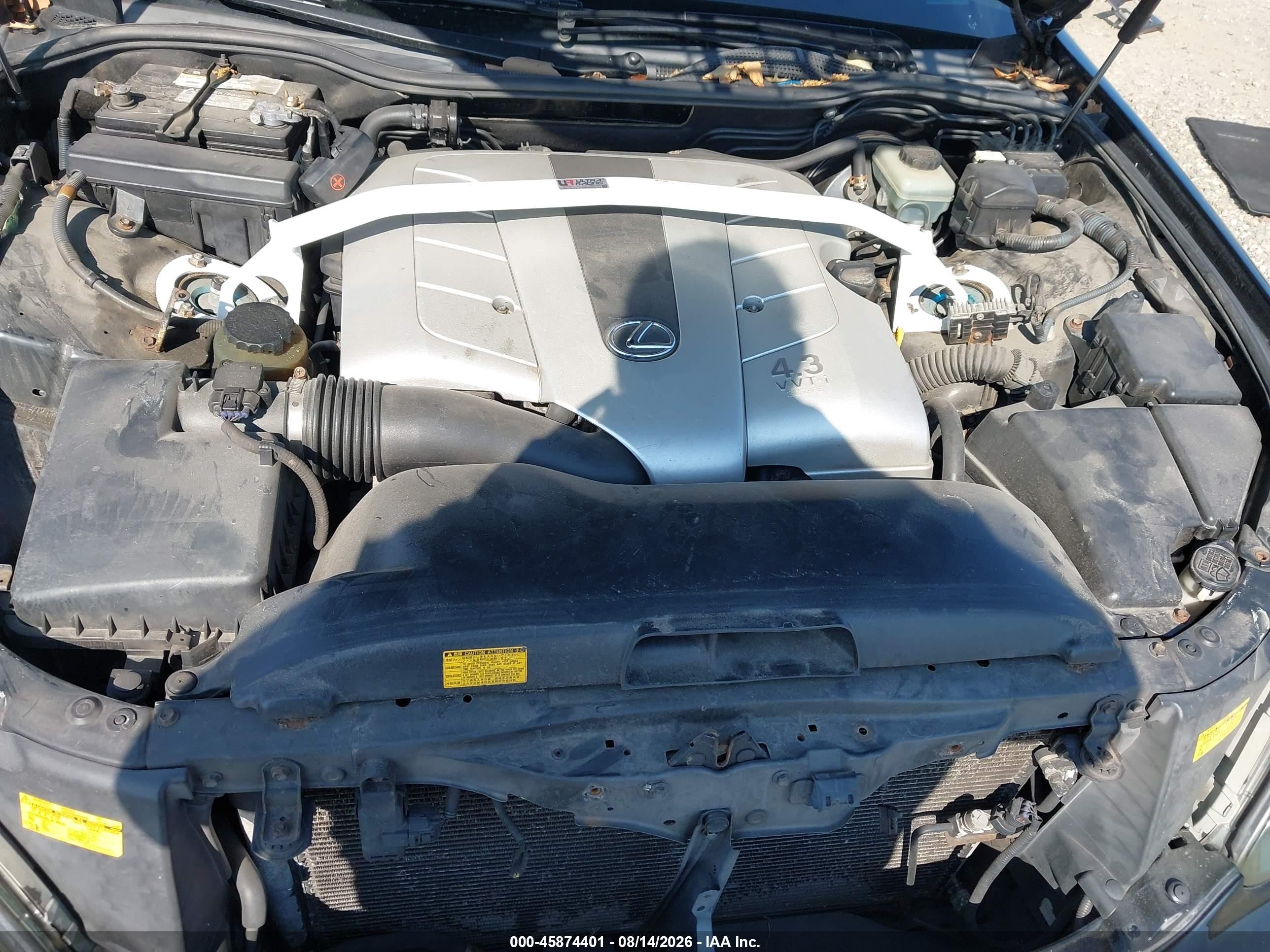 2006 Lexus Ls 430   Black vin: JTHBN36F665050614