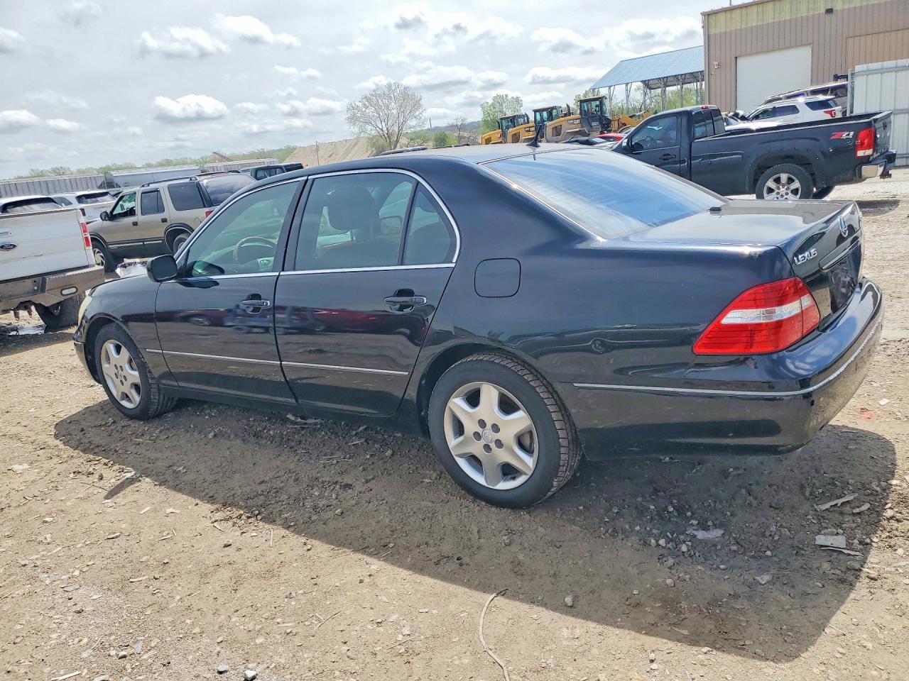 2004 Lexus Ls 430 Black vin: JTHBN36F740156676