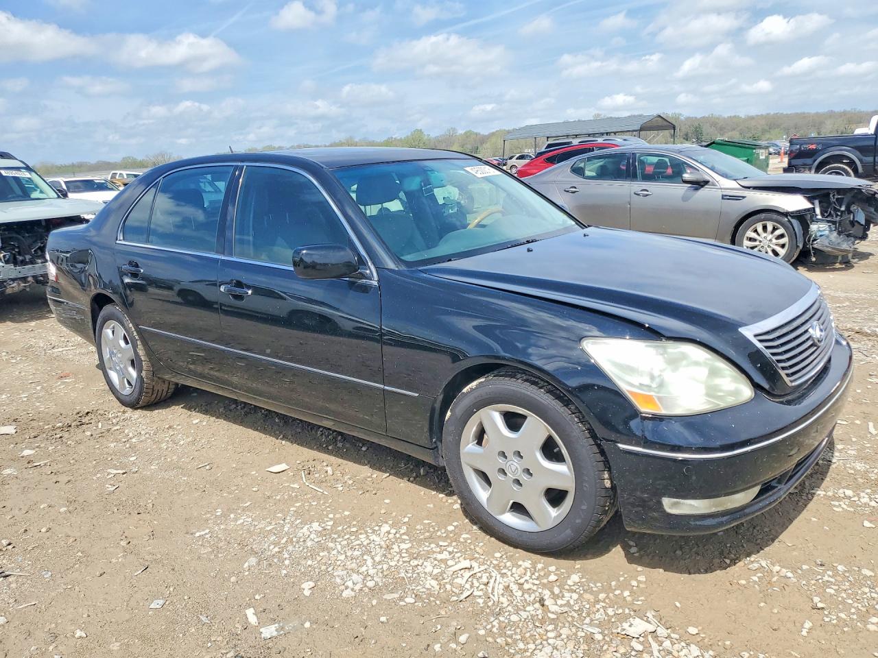 2004 Lexus Ls 430 Black vin: JTHBN36F740156676