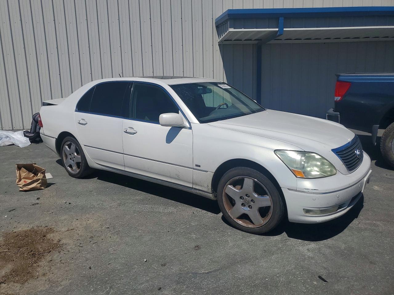 2004 Lexus Ls430 White vin: JTHBN36F740166981