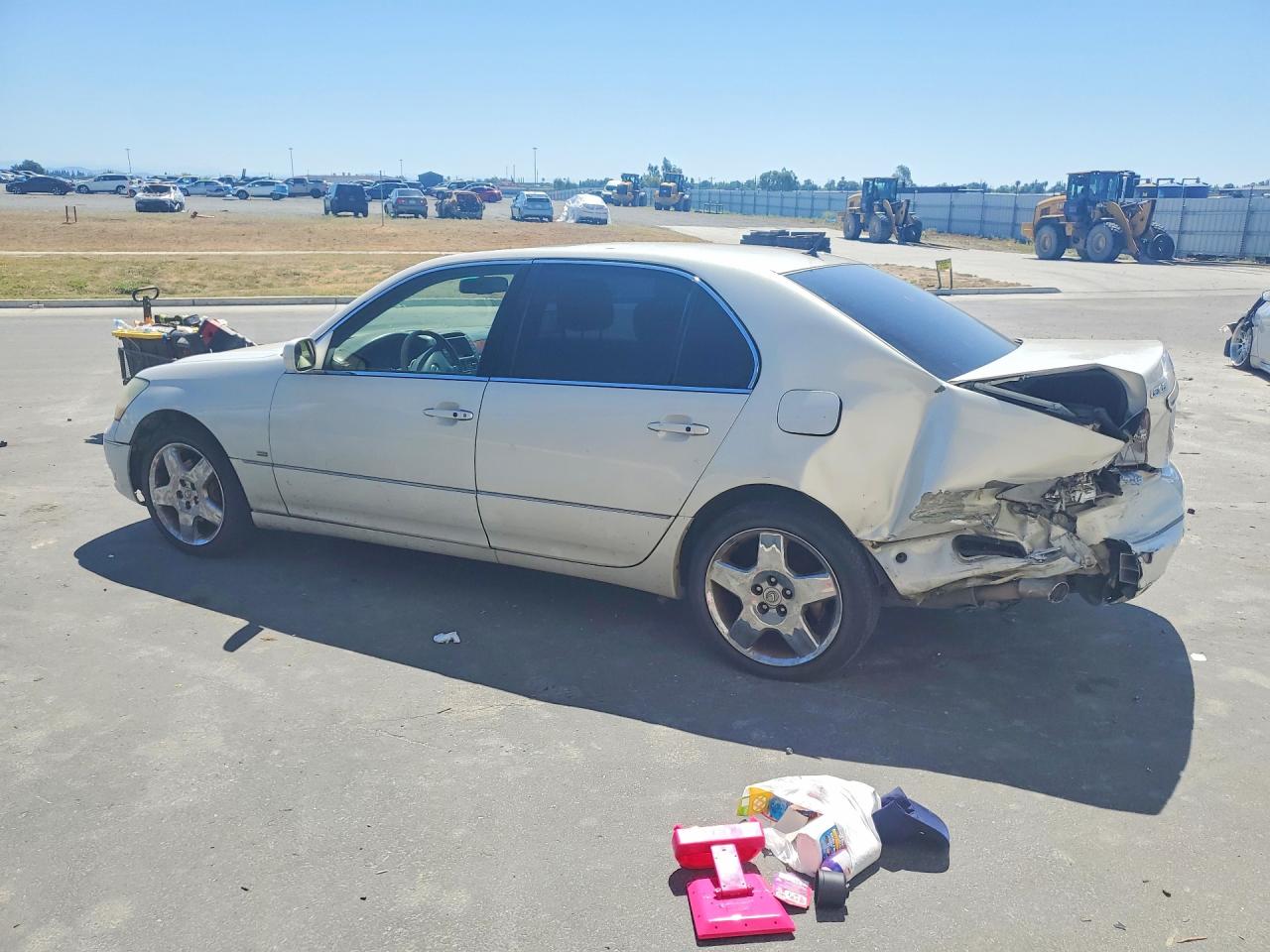 2004 Lexus Ls430 White vin: JTHBN36F740166981