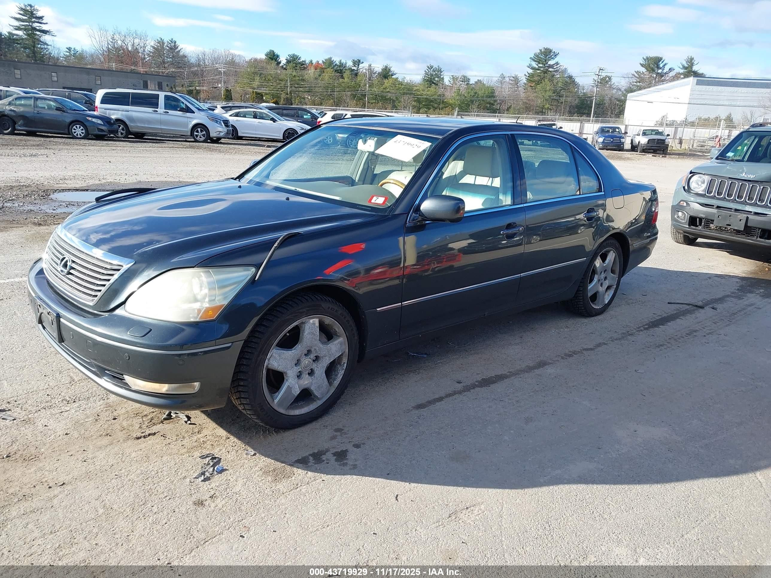2005 Lexus Ls 430 Серый vin: JTHBN36F750177884