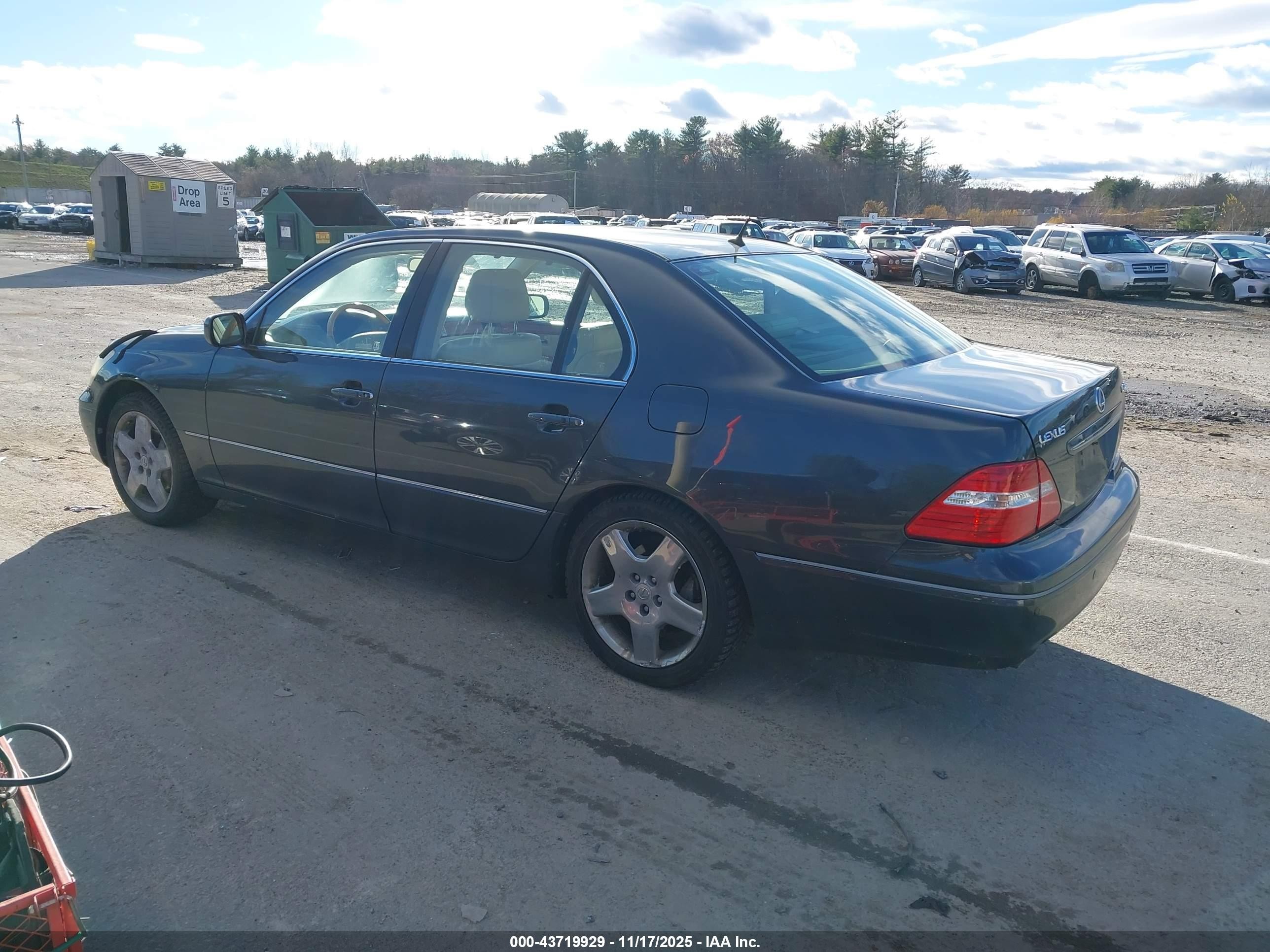 2005 Lexus Ls 430 Серый vin: JTHBN36F750177884