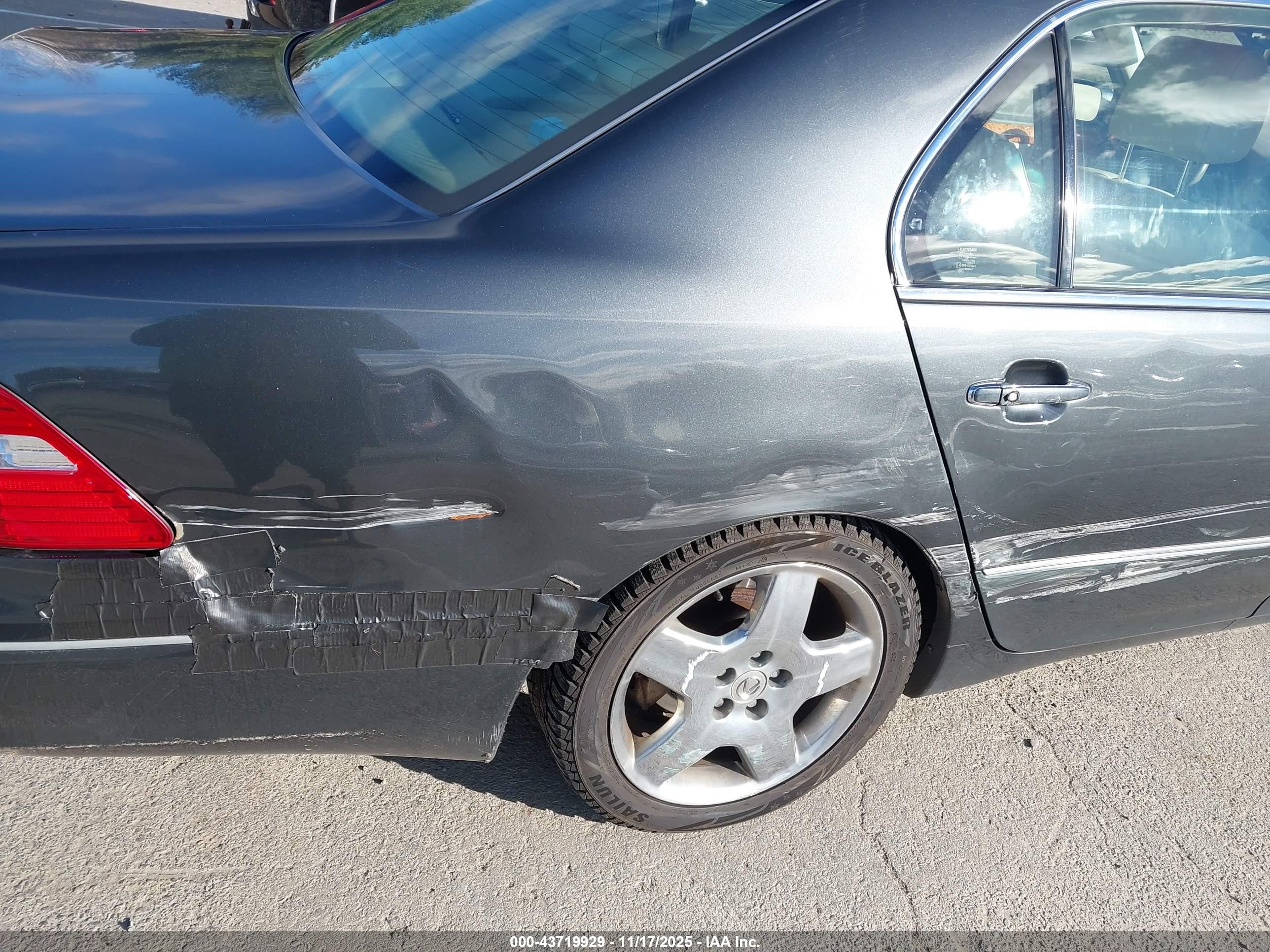 2005 Lexus Ls 430 Серый vin: JTHBN36F750177884