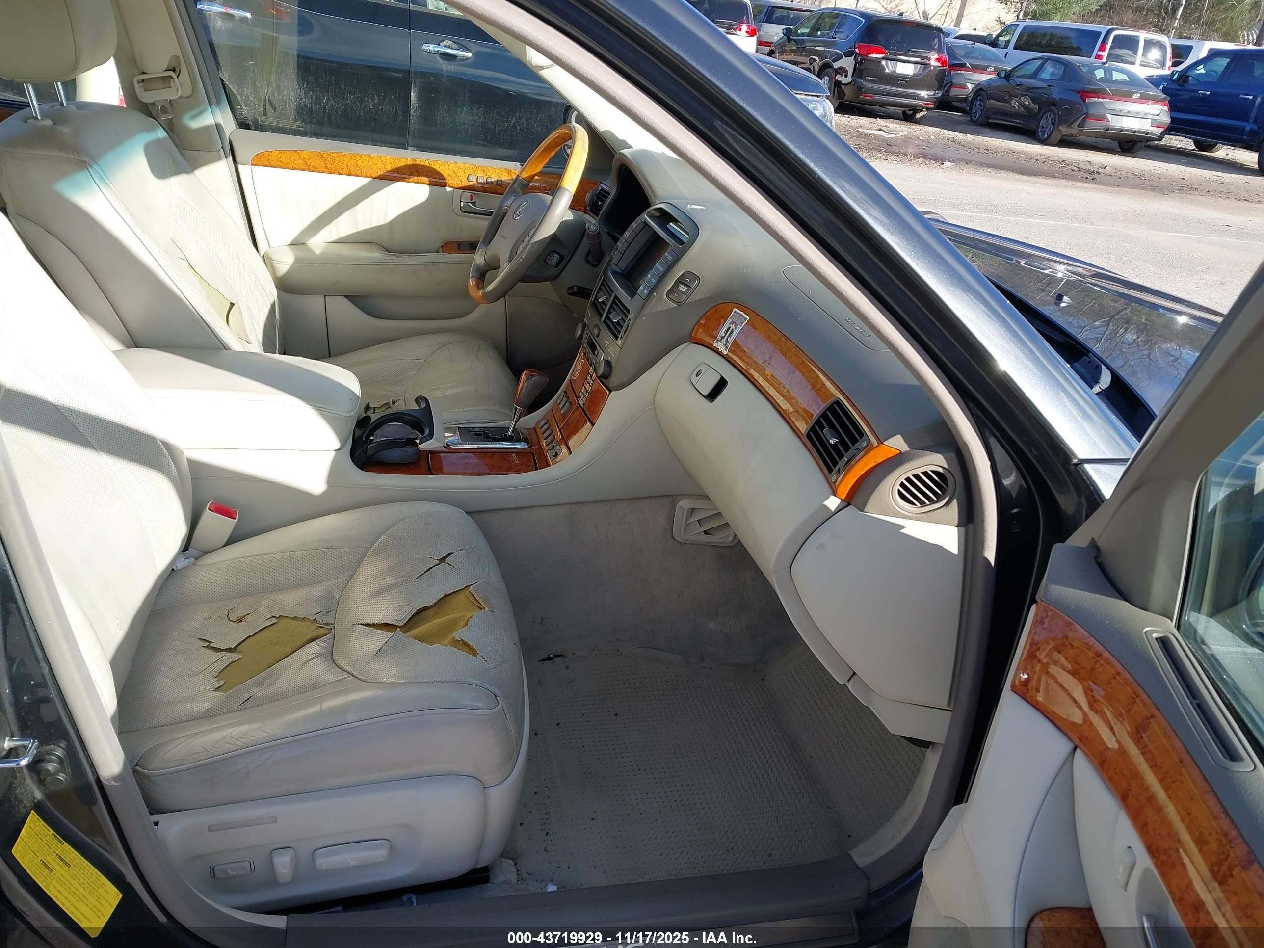 2005 Lexus Ls 430 Серый vin: JTHBN36F750177884