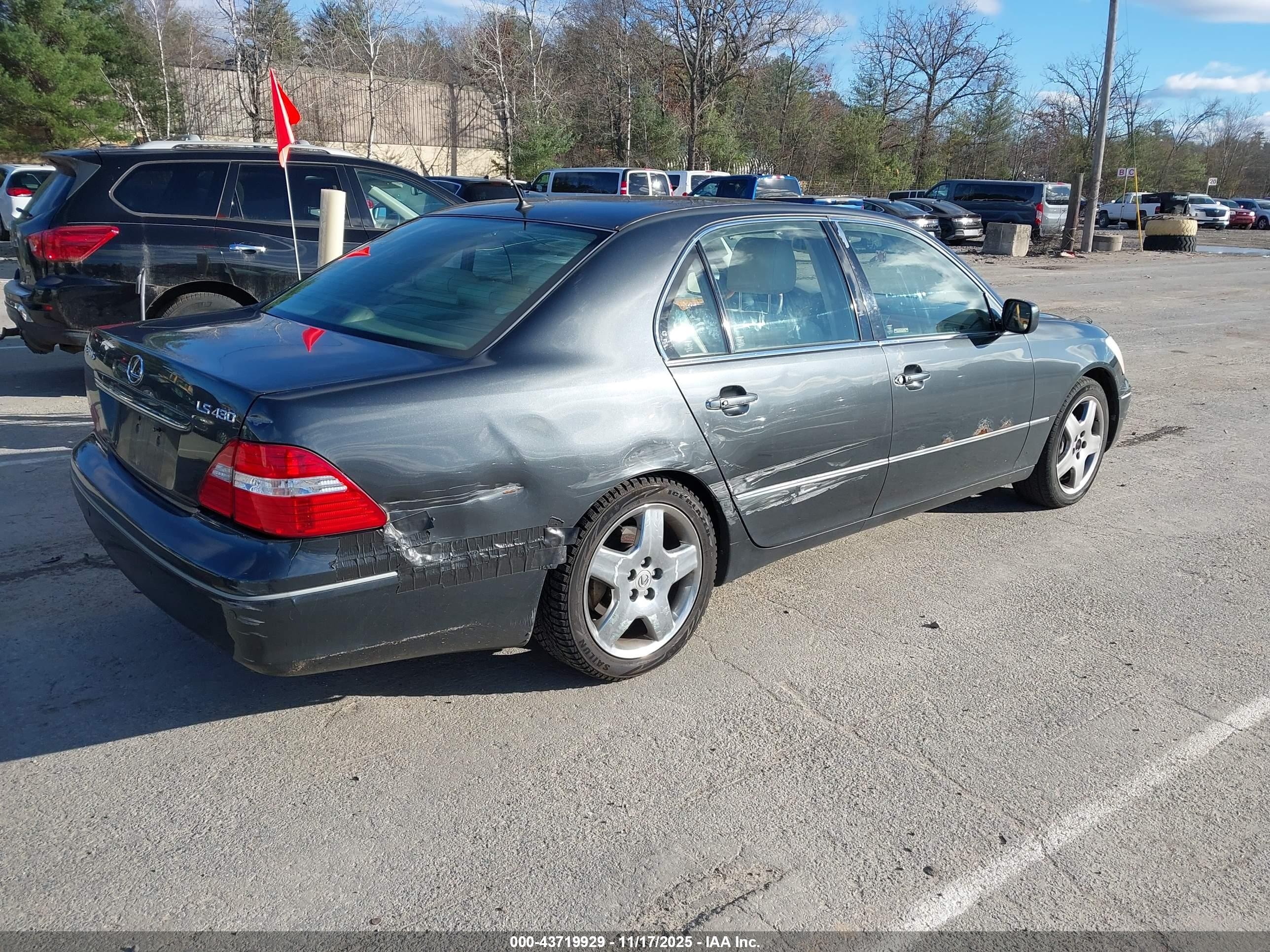 2005 Lexus Ls 430 Серый vin: JTHBN36F750177884