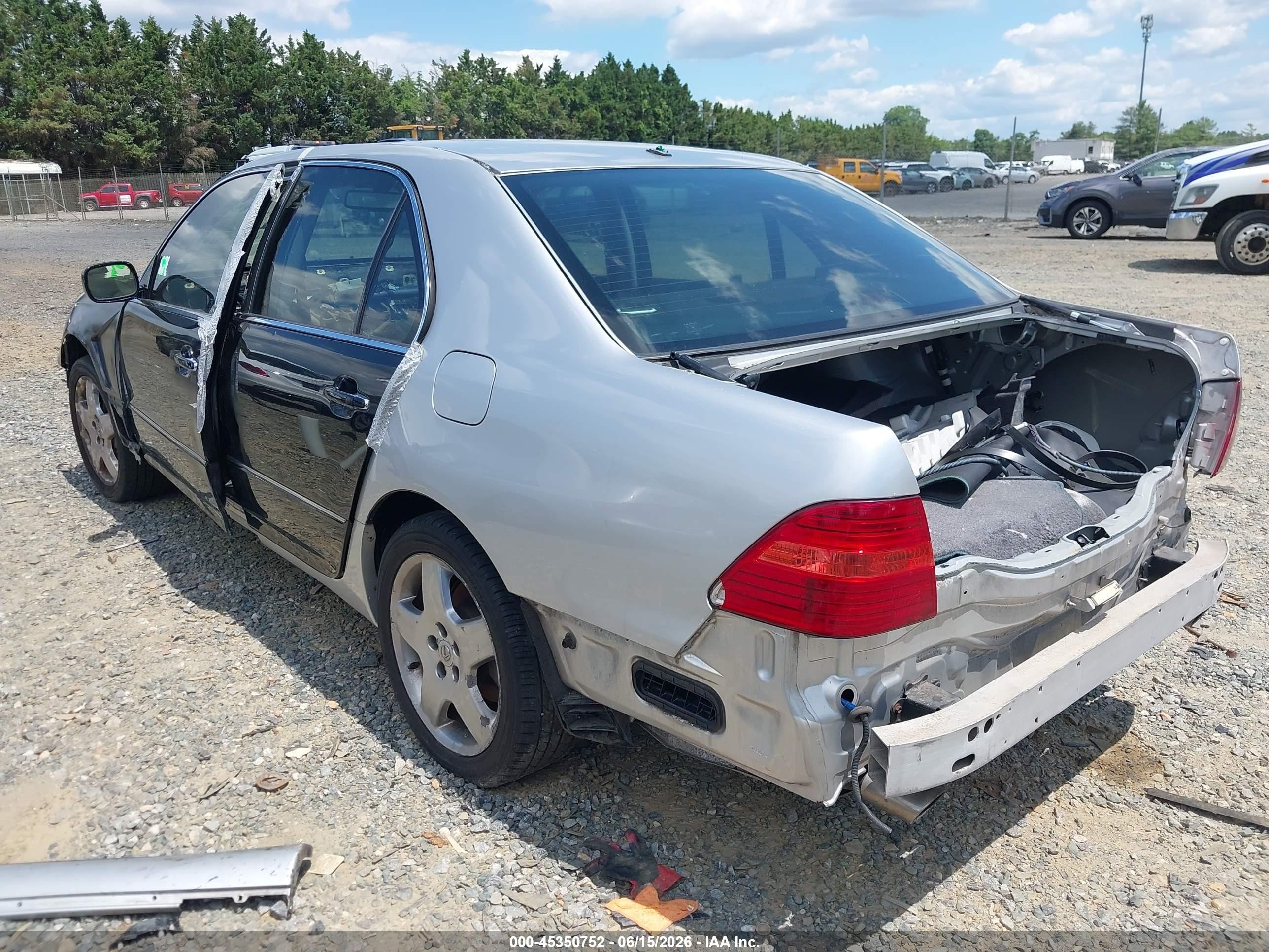 2005 Lexus Ls 430 Black vin: JTHBN36F755001100