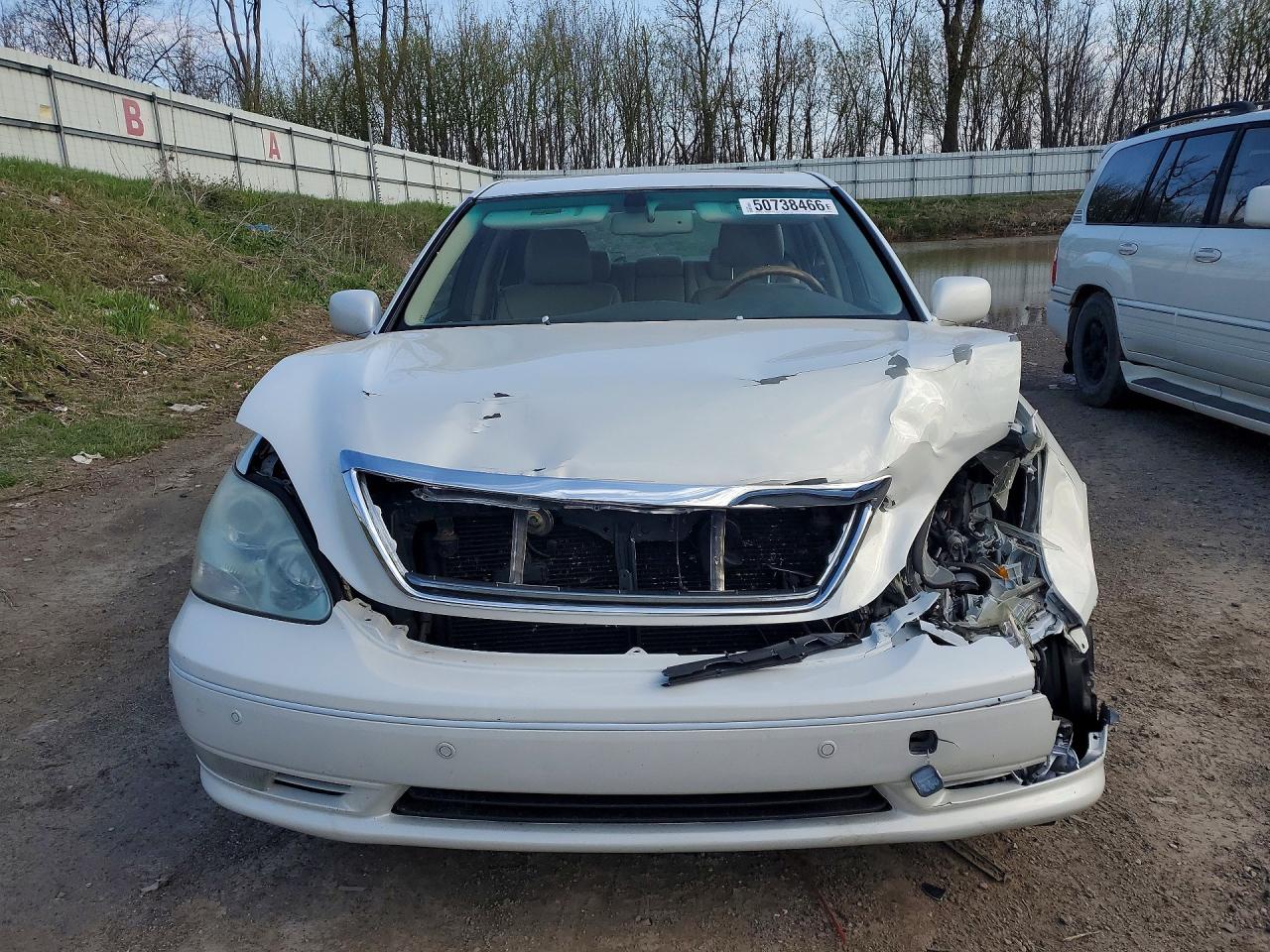 2005 Lexus Ls 430 White vin: JTHBN36F755005180