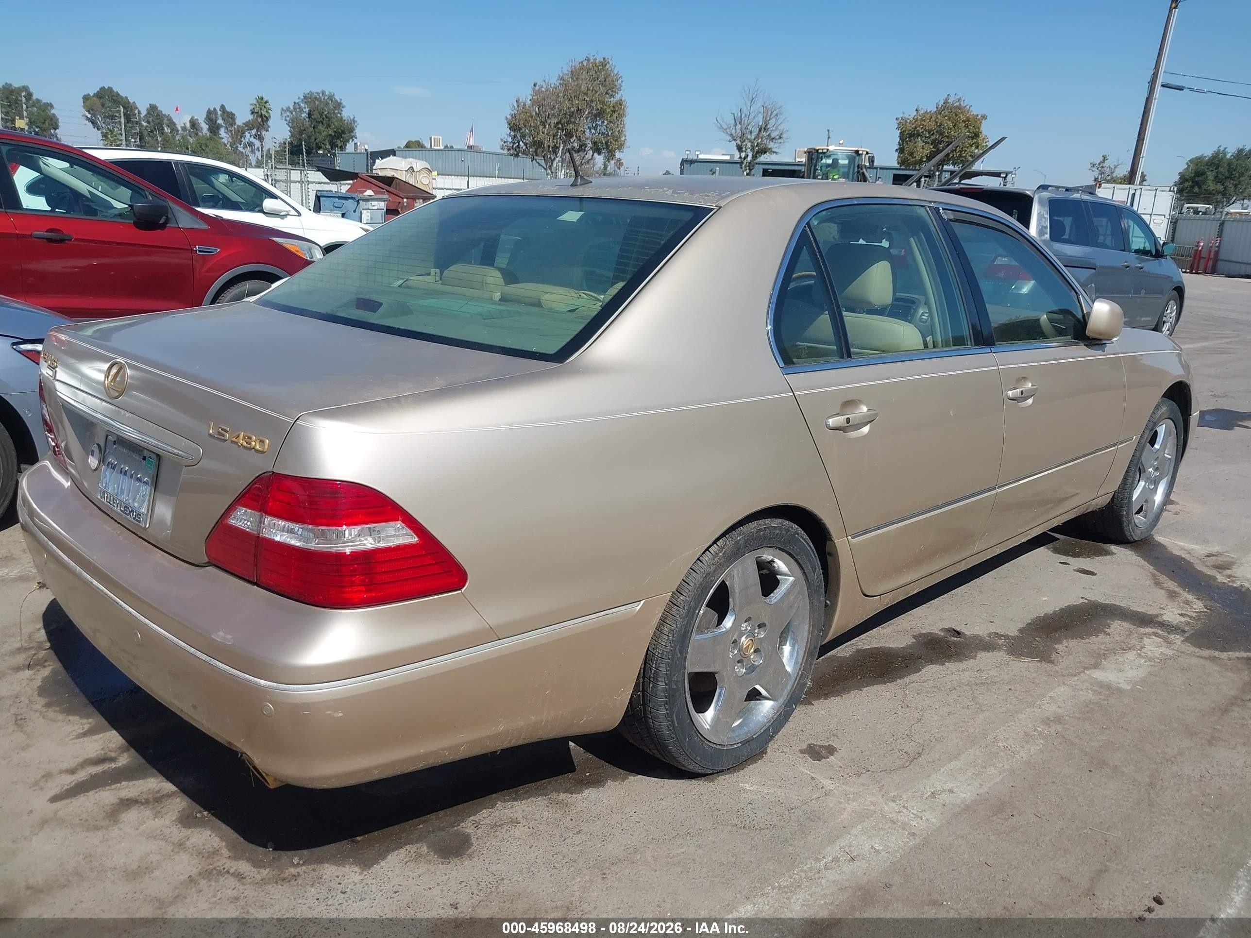 2005 Lexus Ls 430 Brown vin: JTHBN36F755019127