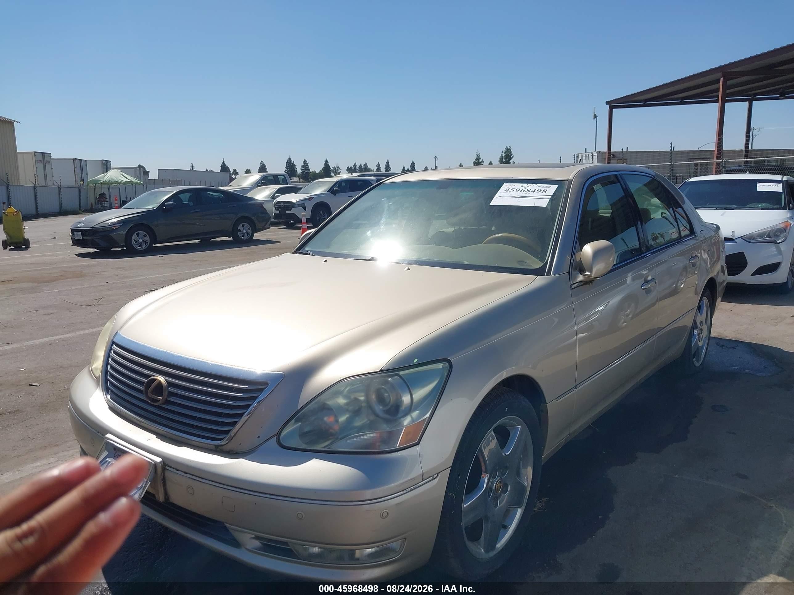 2005 Lexus Ls 430 Brown vin: JTHBN36F755019127