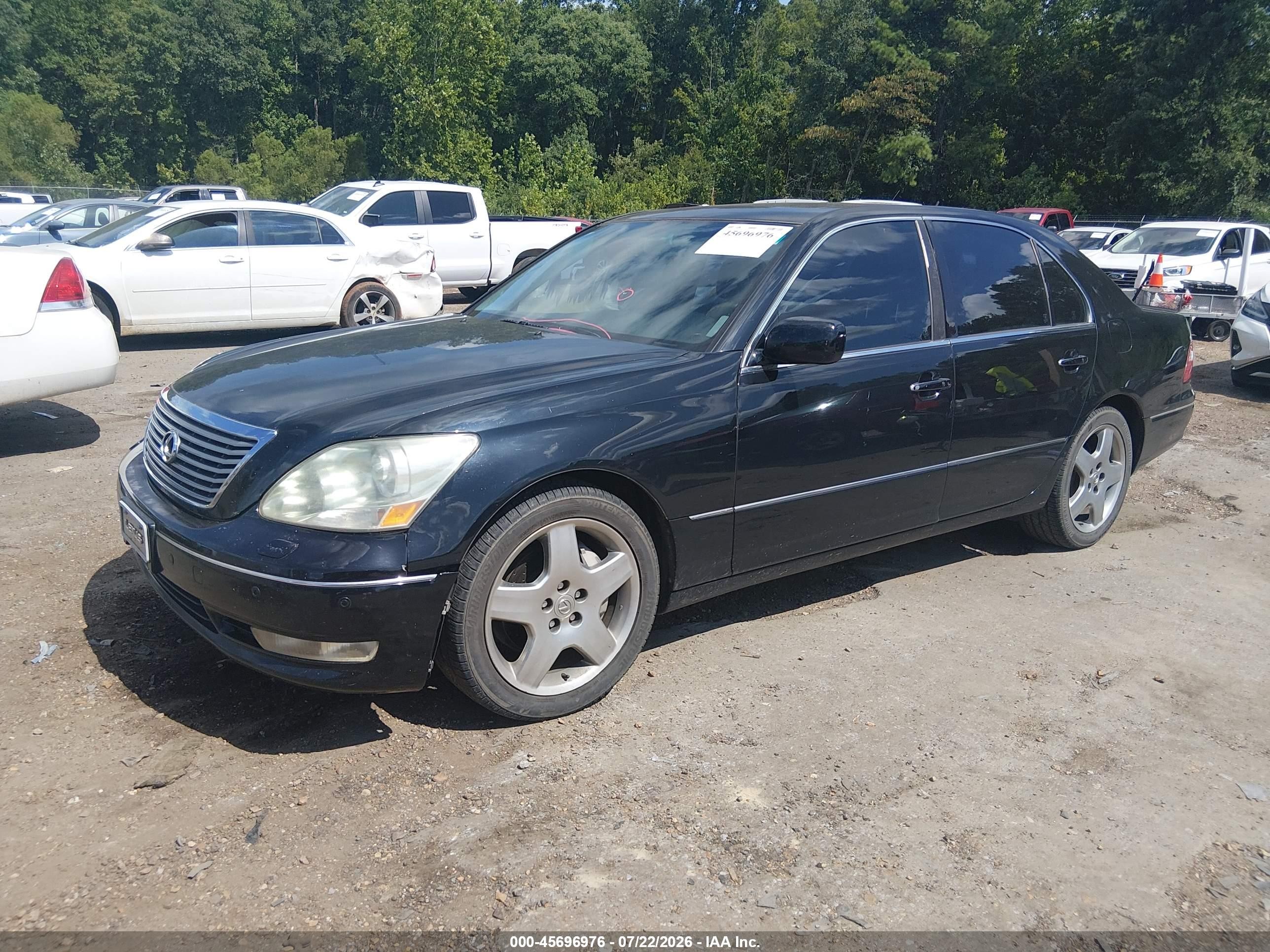 2005 Lexus Ls 430   Black vin: JTHBN36F755019838