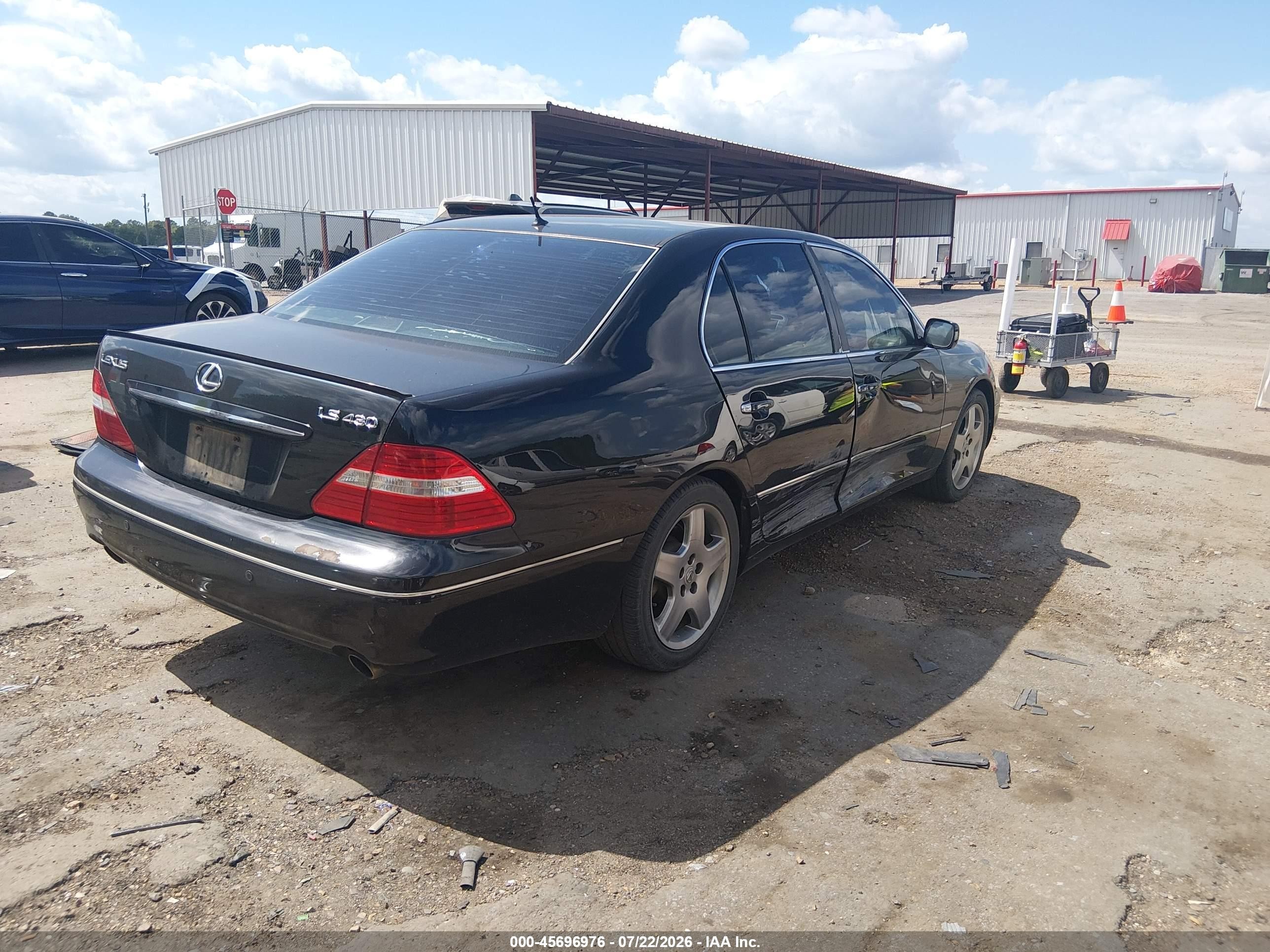 2005 Lexus Ls 430   Black vin: JTHBN36F755019838