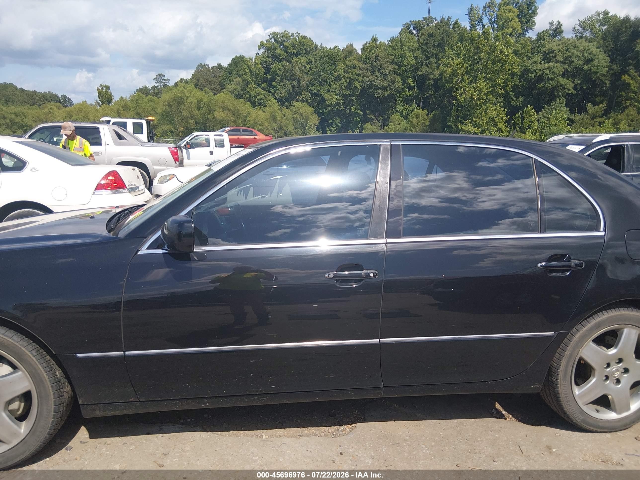 2005 Lexus Ls 430   Black vin: JTHBN36F755019838