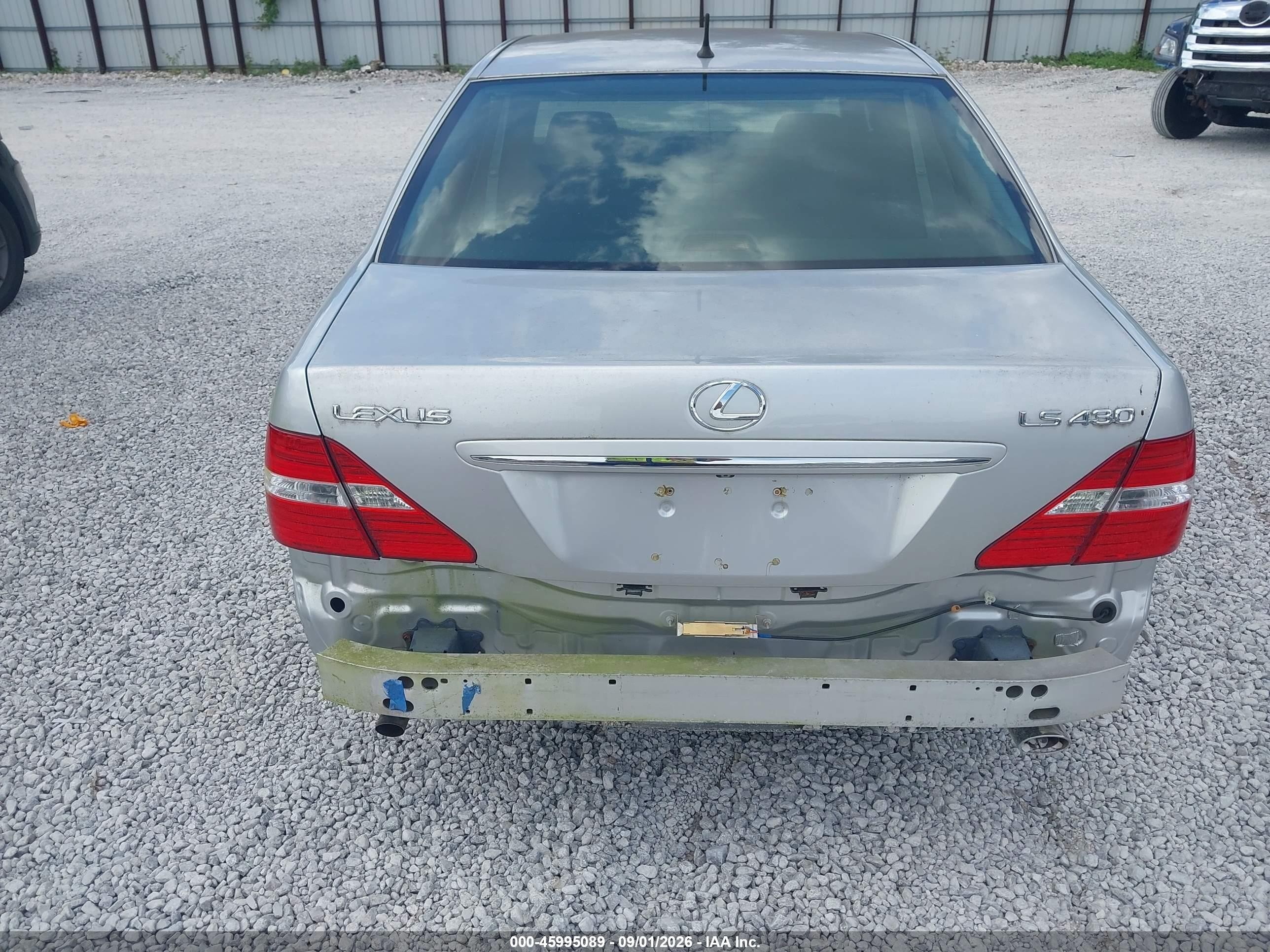 2006 Lexus Ls 430 Silver vin: JTHBN36F765032994