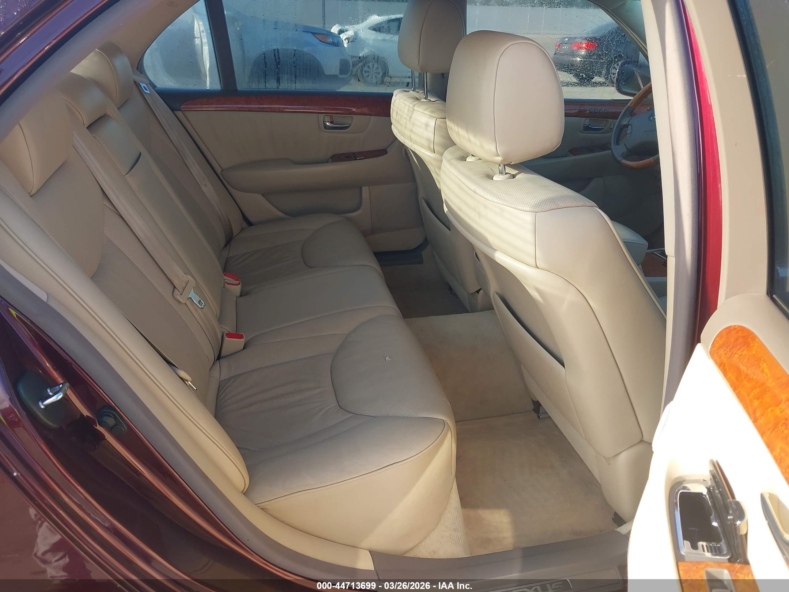 2006 Lexus Ls 430   Burgundy vin: JTHBN36F765050055