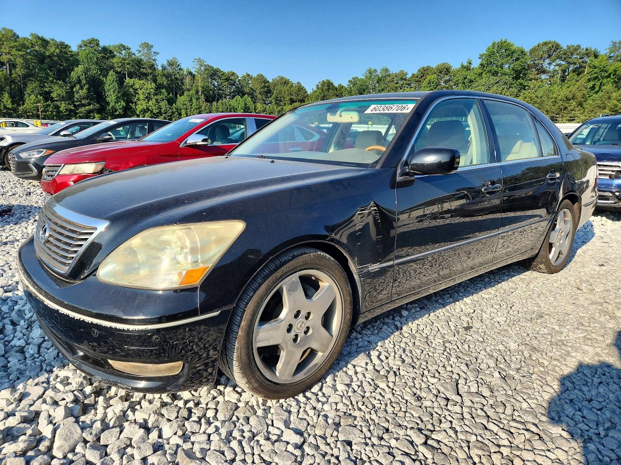 2006 Lexus Ls 430 Black vin: JTHBN36F765053943