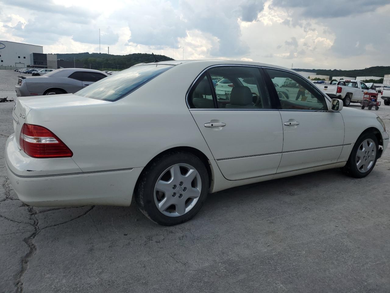 2005 Lexus Ls 430 White vin: JTHBN36F850181006