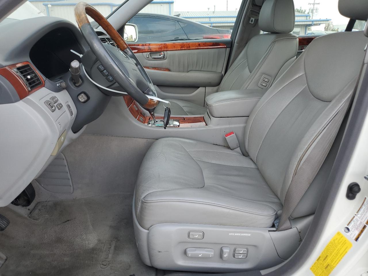 2005 Lexus Ls 430 White vin: JTHBN36F850181006