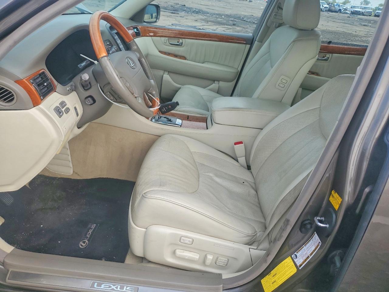 2005 Lexus Ls 430 Tan vin: JTHBN36F855016284