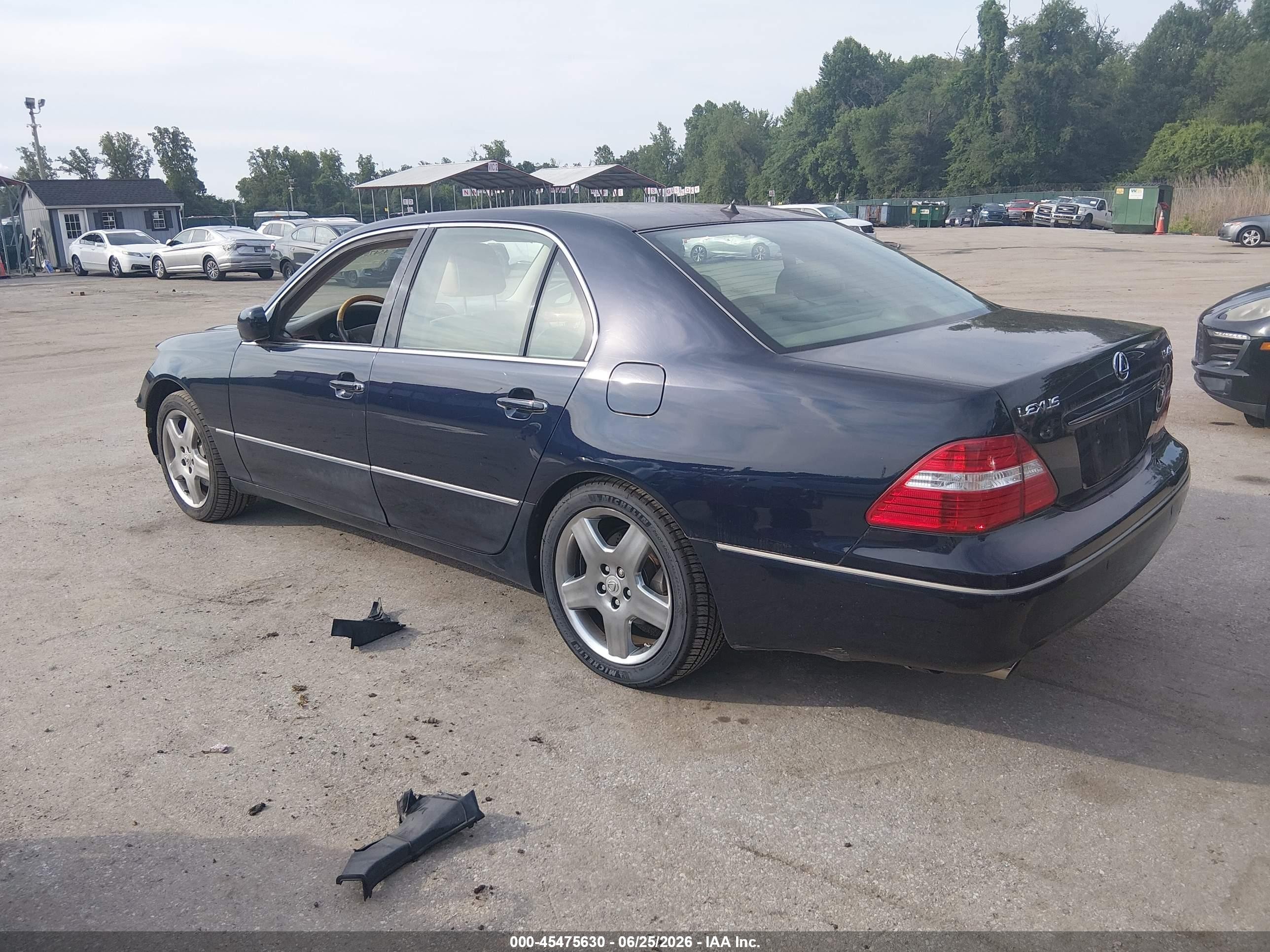 2005 Lexus Ls 430 Black vin: JTHBN36F855017712