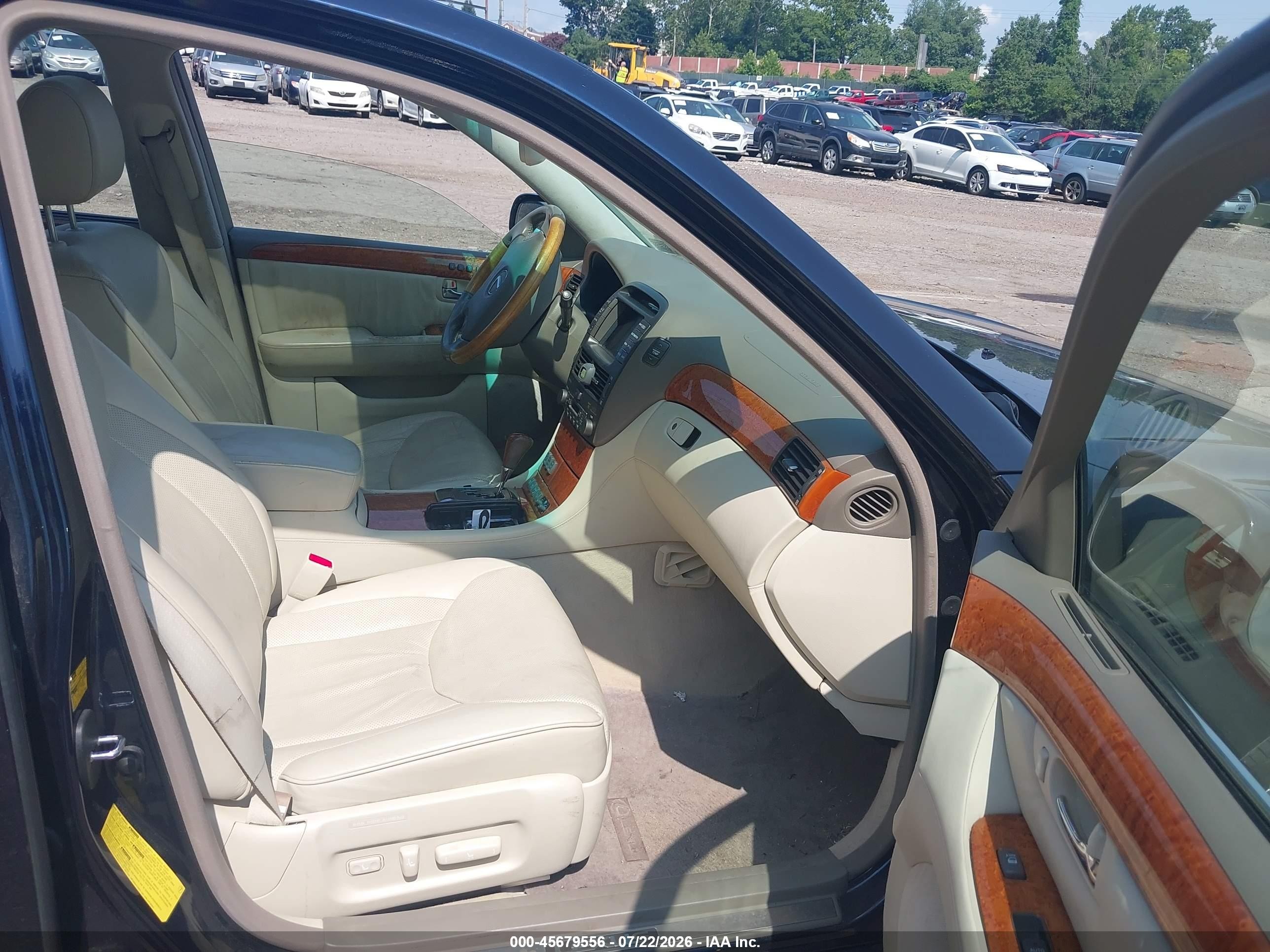 2005 Lexus Ls 430   Синий vin: JTHBN36F855018424