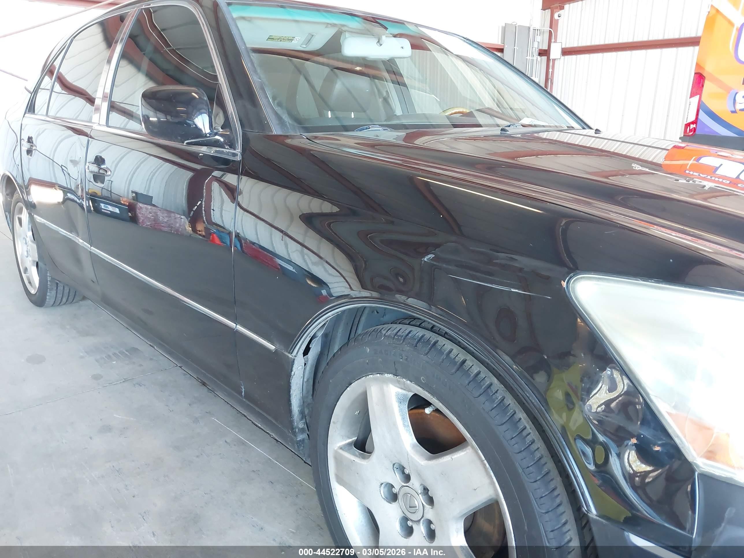 2006 Lexus Ls 430   Black vin: JTHBN36F865031790