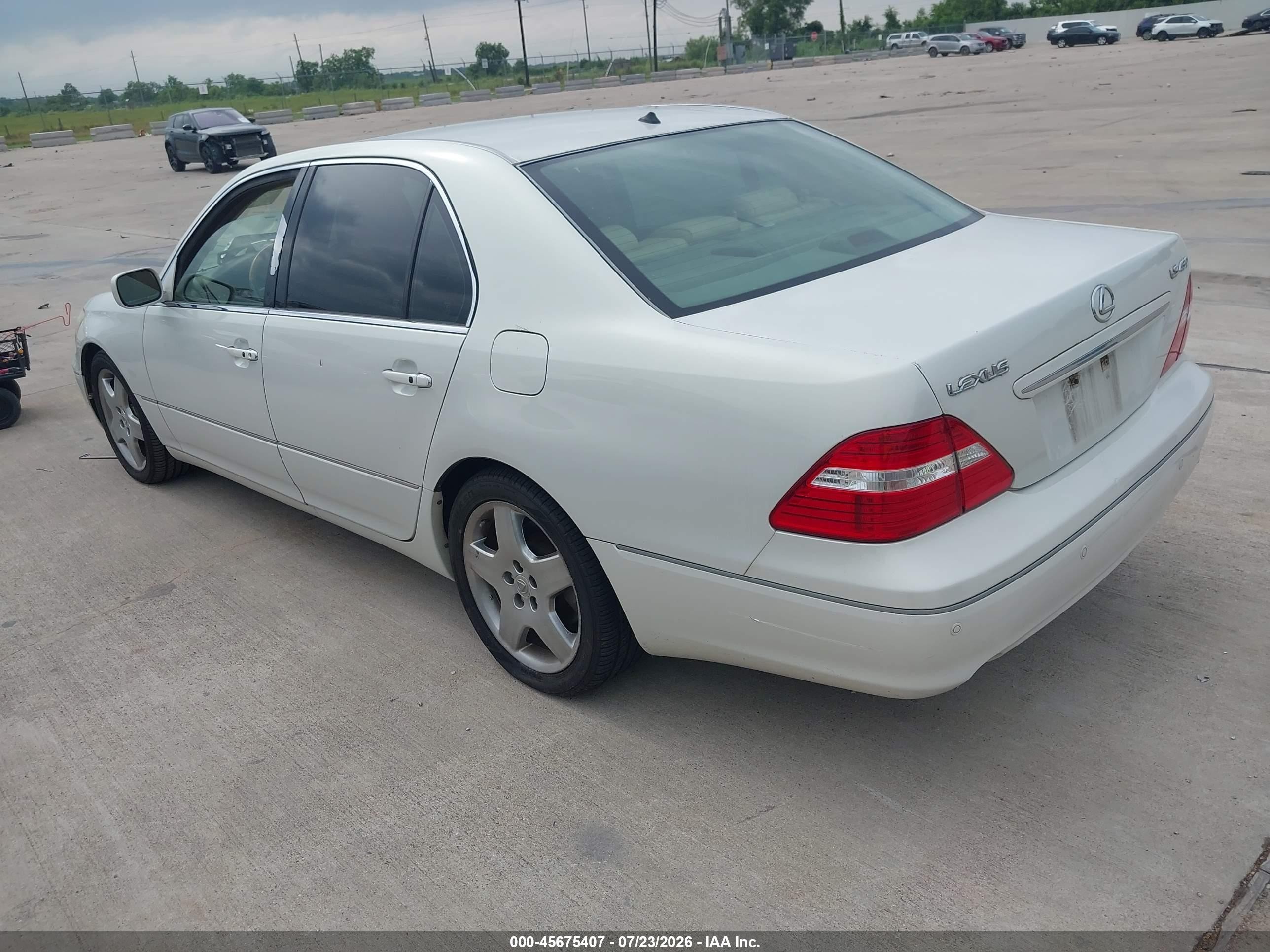 2006 Lexus Ls 430   White vin: JTHBN36F865047164