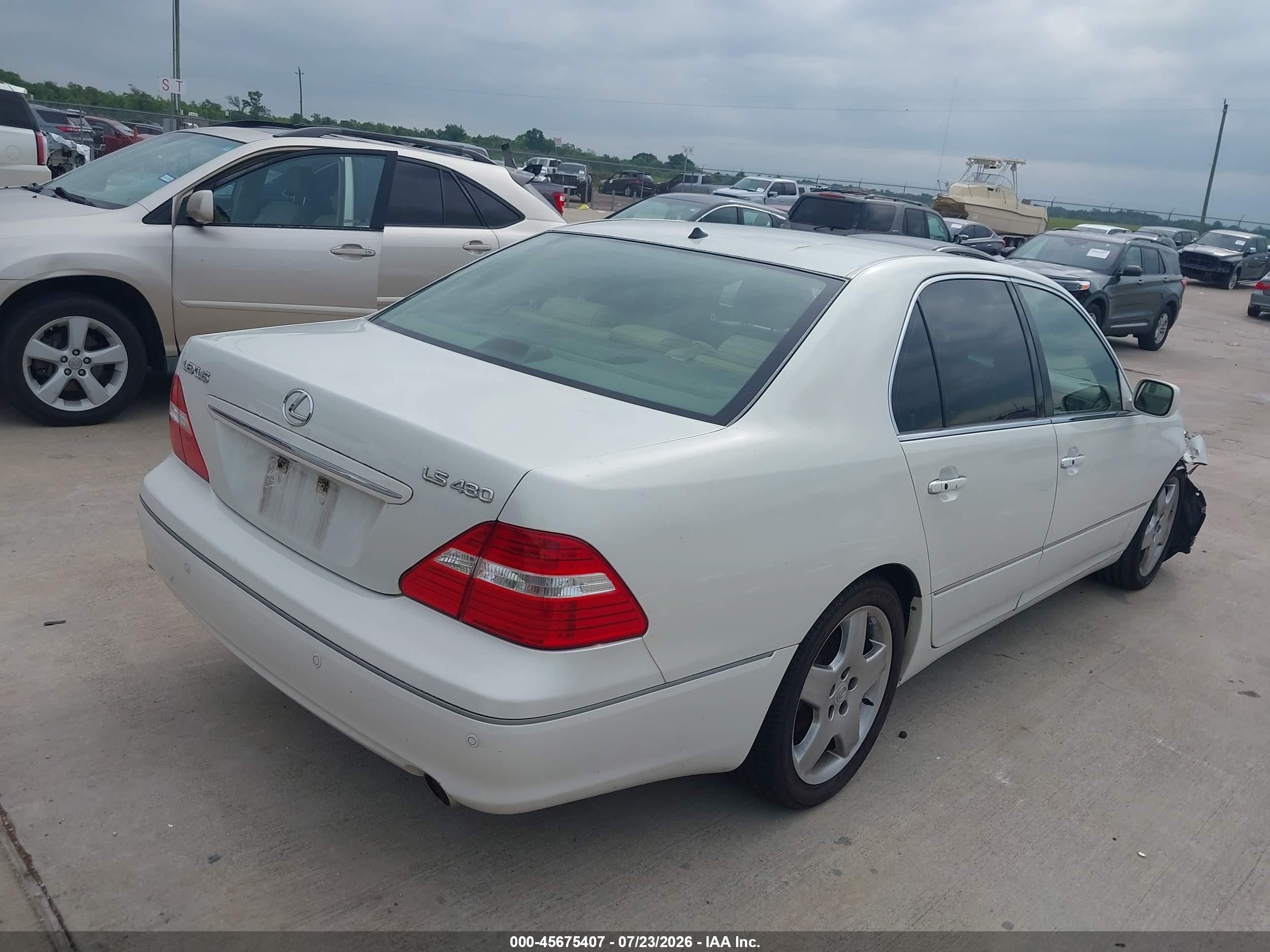 2006 Lexus Ls 430   White vin: JTHBN36F865047164