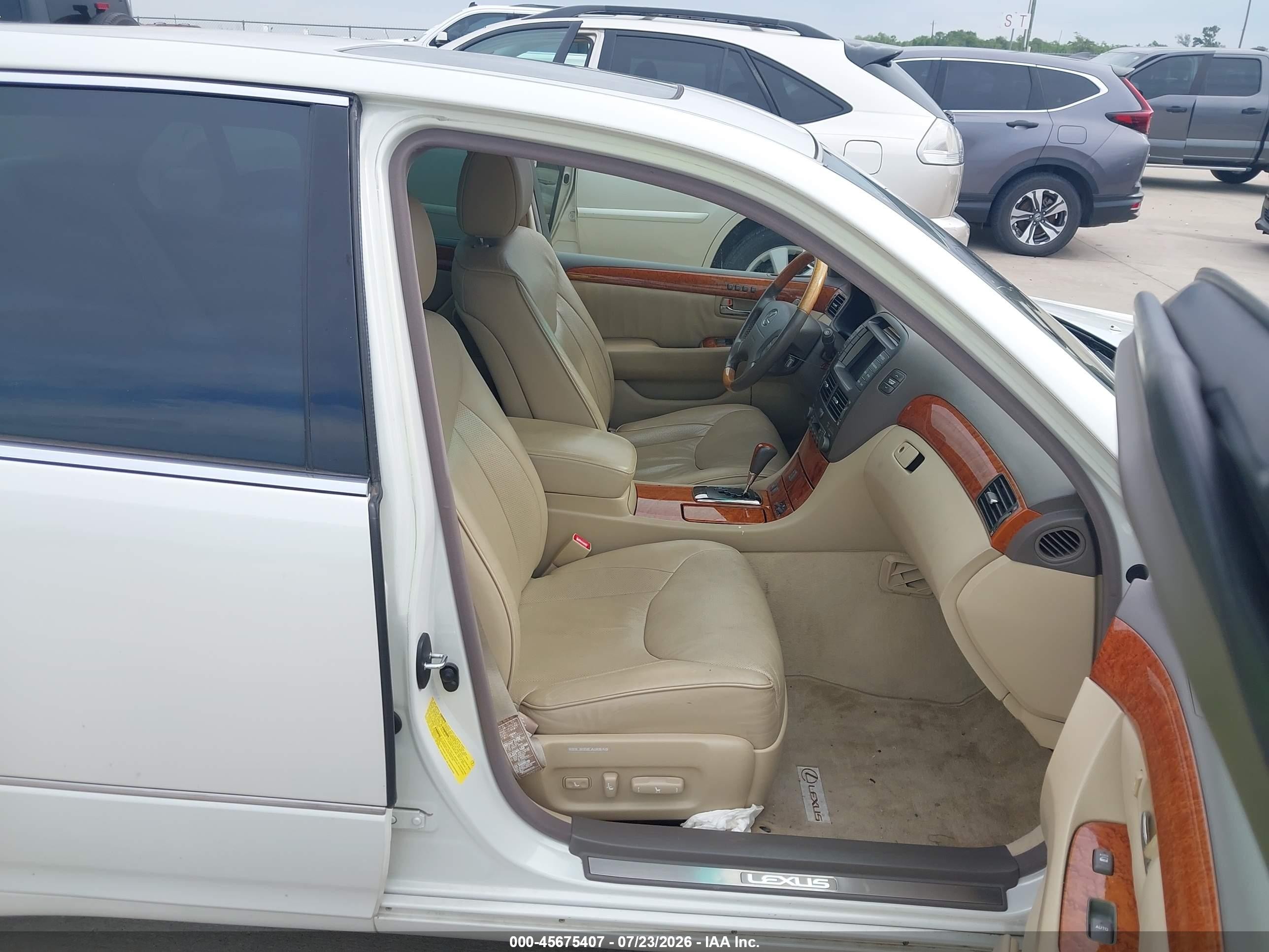 2006 Lexus Ls 430   White vin: JTHBN36F865047164