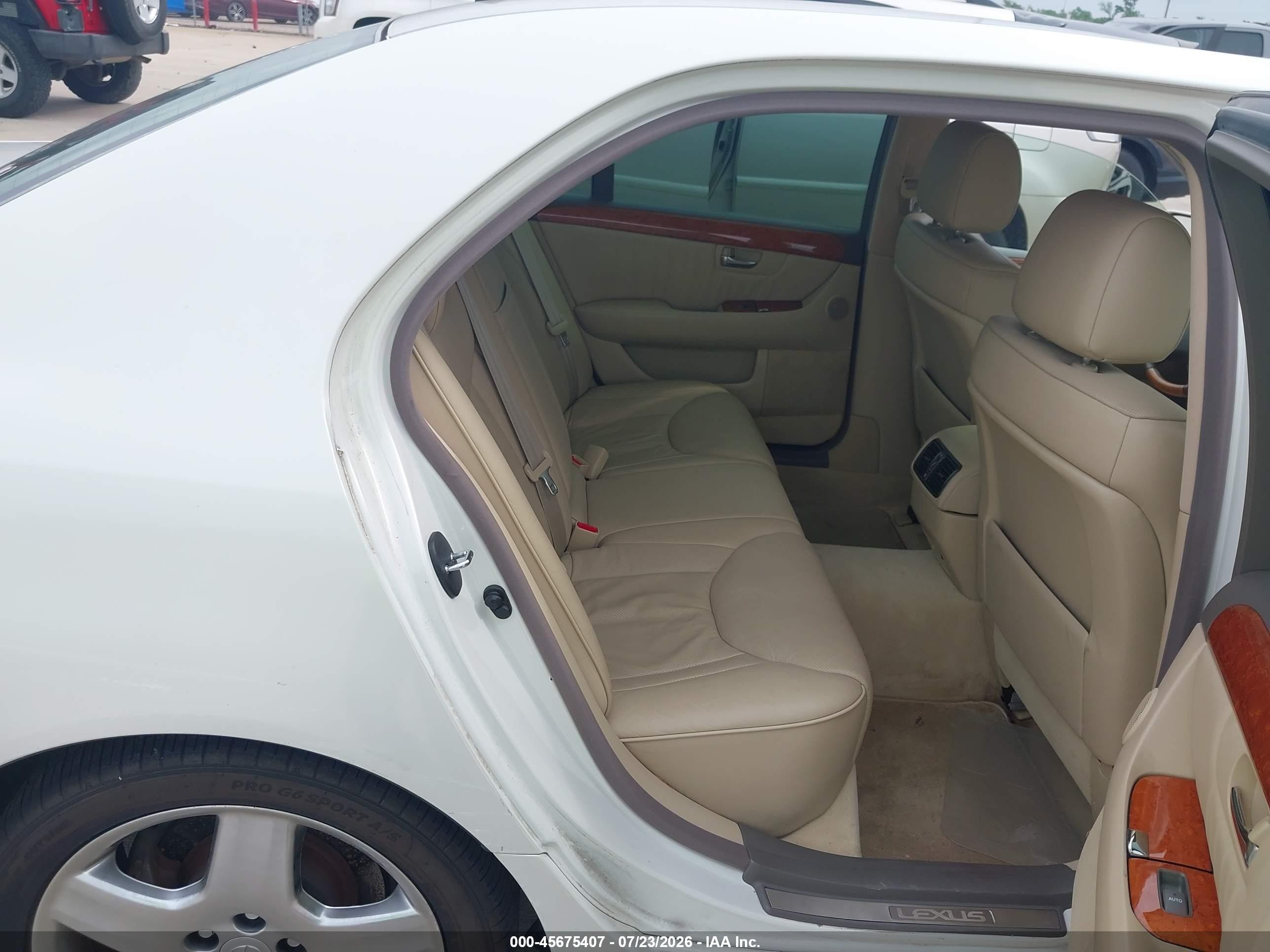 2006 Lexus Ls 430   White vin: JTHBN36F865047164