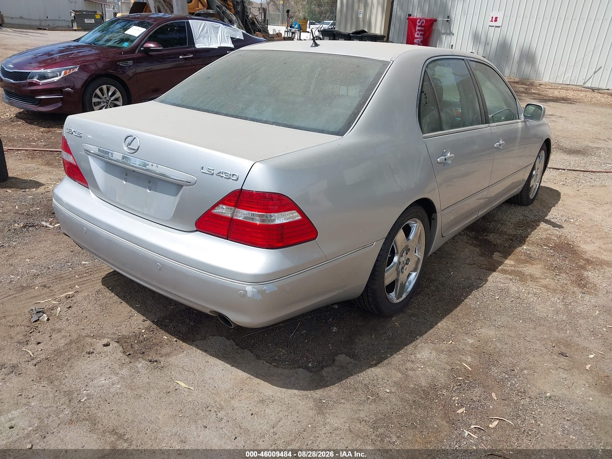 2006 Lexus Ls 430 Silver vin: JTHBN36F865050887